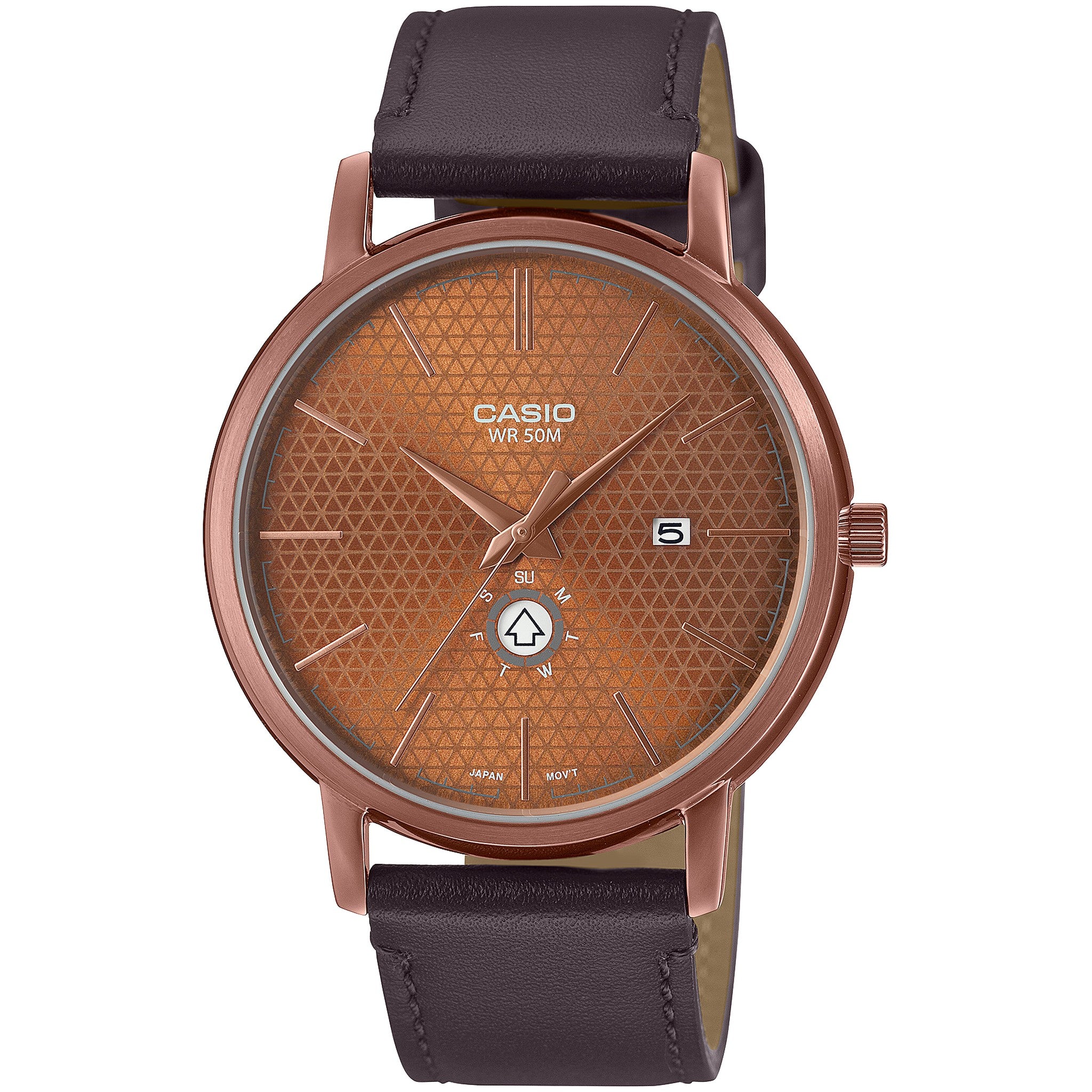 Casio Men's Watch MTP-B125RL-5A Quartz Analog Rose Gold