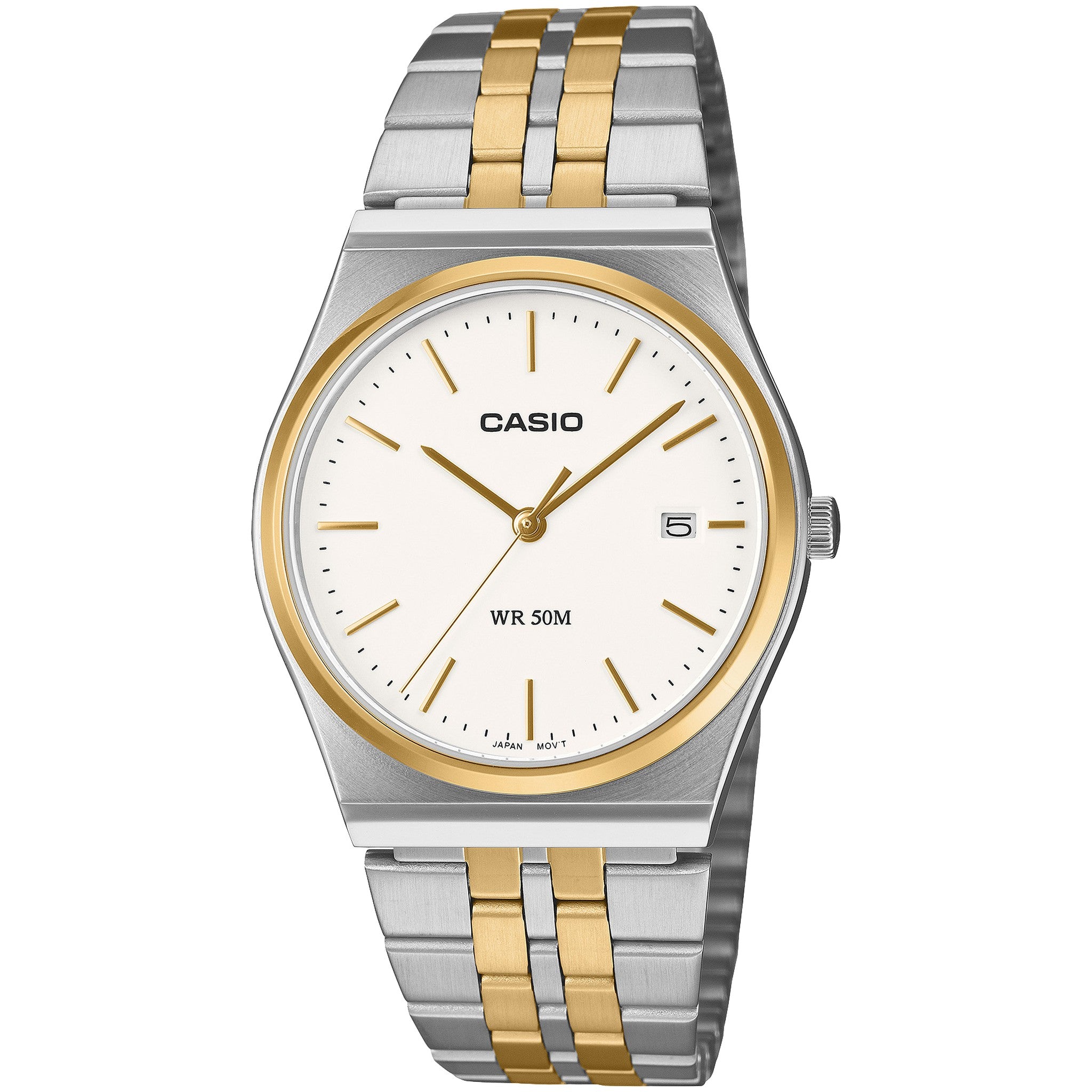 Casio Men's Watch MTP-B145SG-7A Quartz Analog Silver White