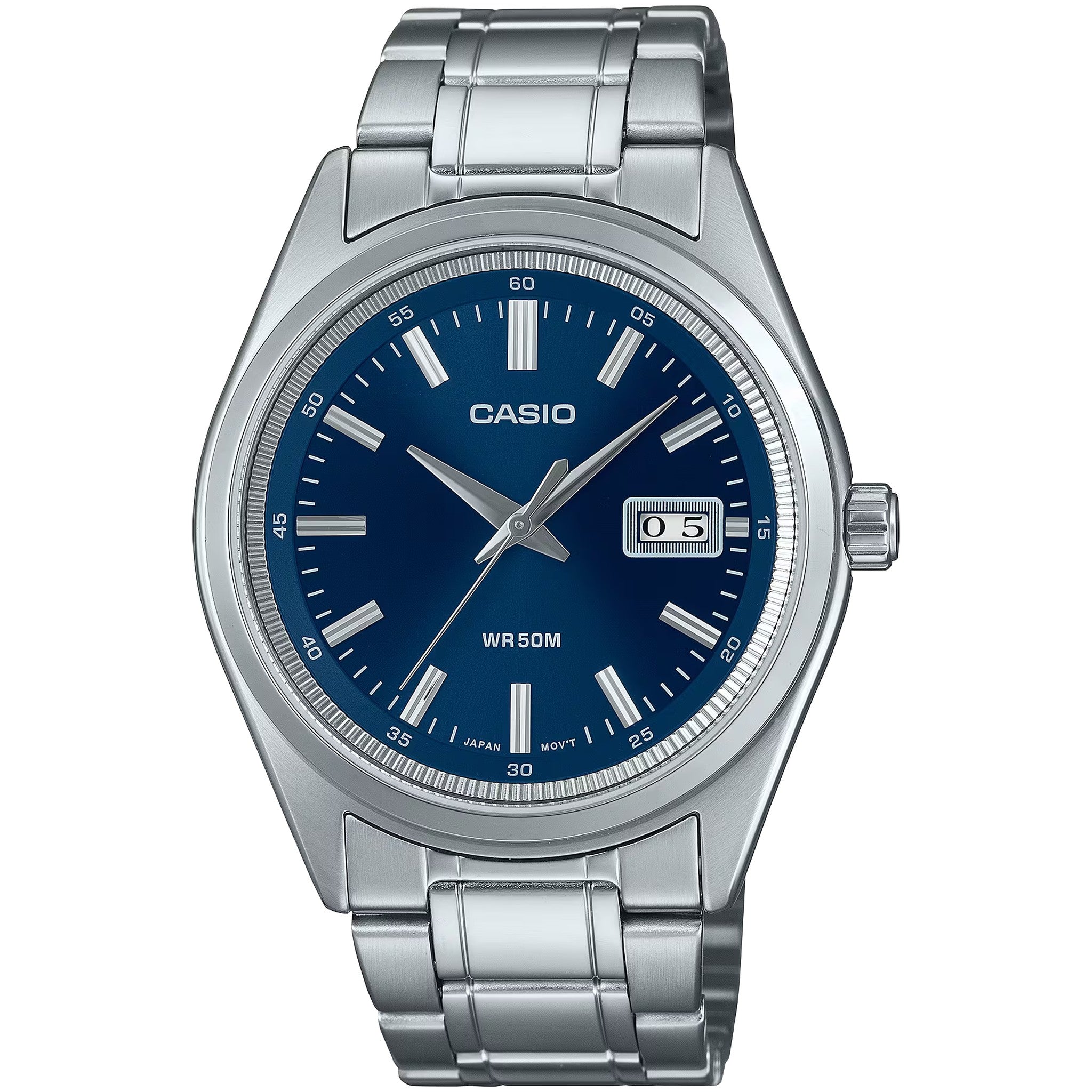 Casio Men's Watch MTP-B180D-2A Quartz Analog Silver Blue