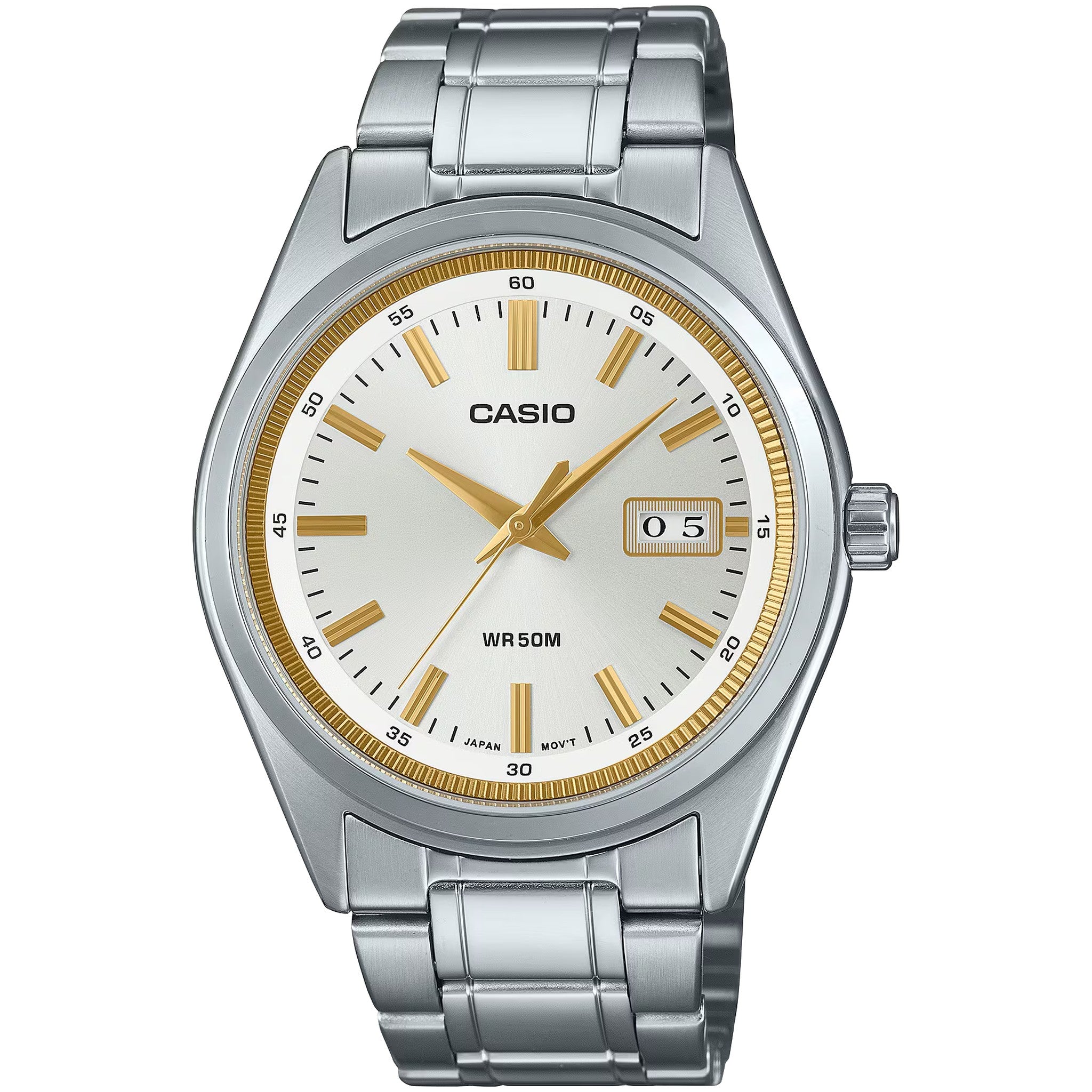 Casio Men's Watch MTP-B180D-7A Quartz Analog Silver