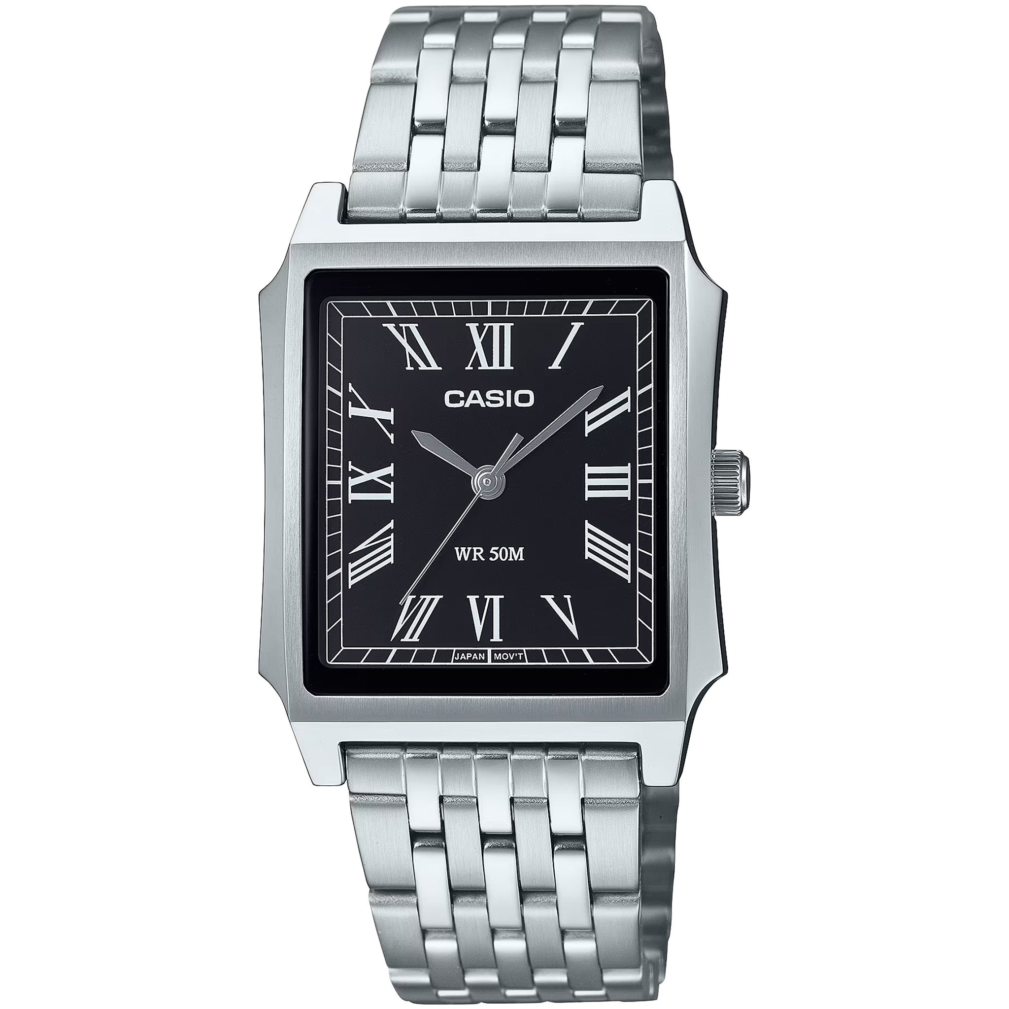 Casio Men's Watch MTP-B190D-1B Quartz Analog Silver Black