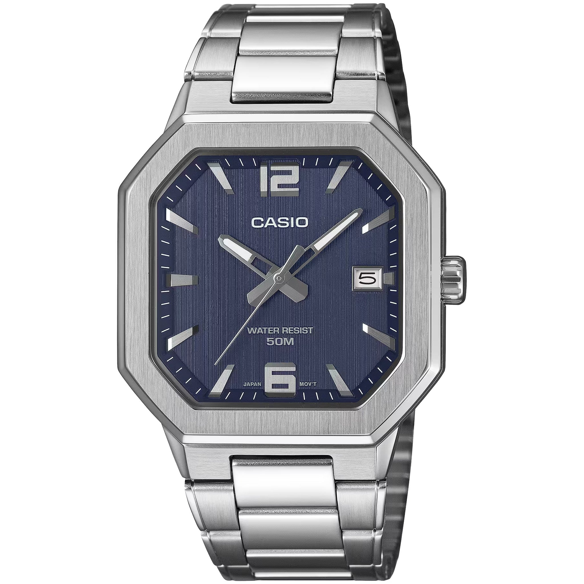 Casio Men's Watch MTP-B195D-2A Quartz Analog Silver Blue