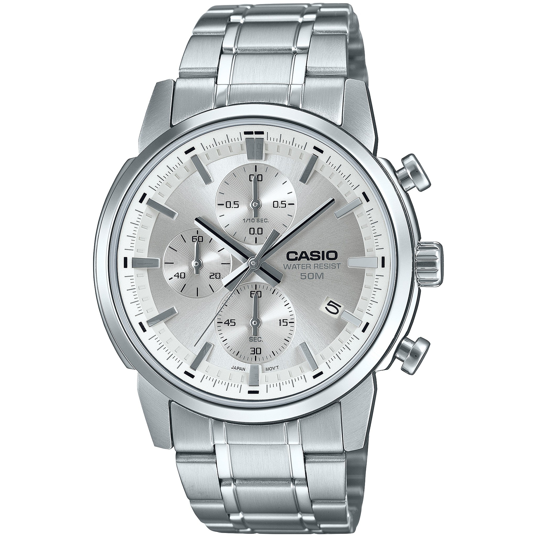 Casio Men's Watch MTP-E510D-7A Quartz Analog Silver