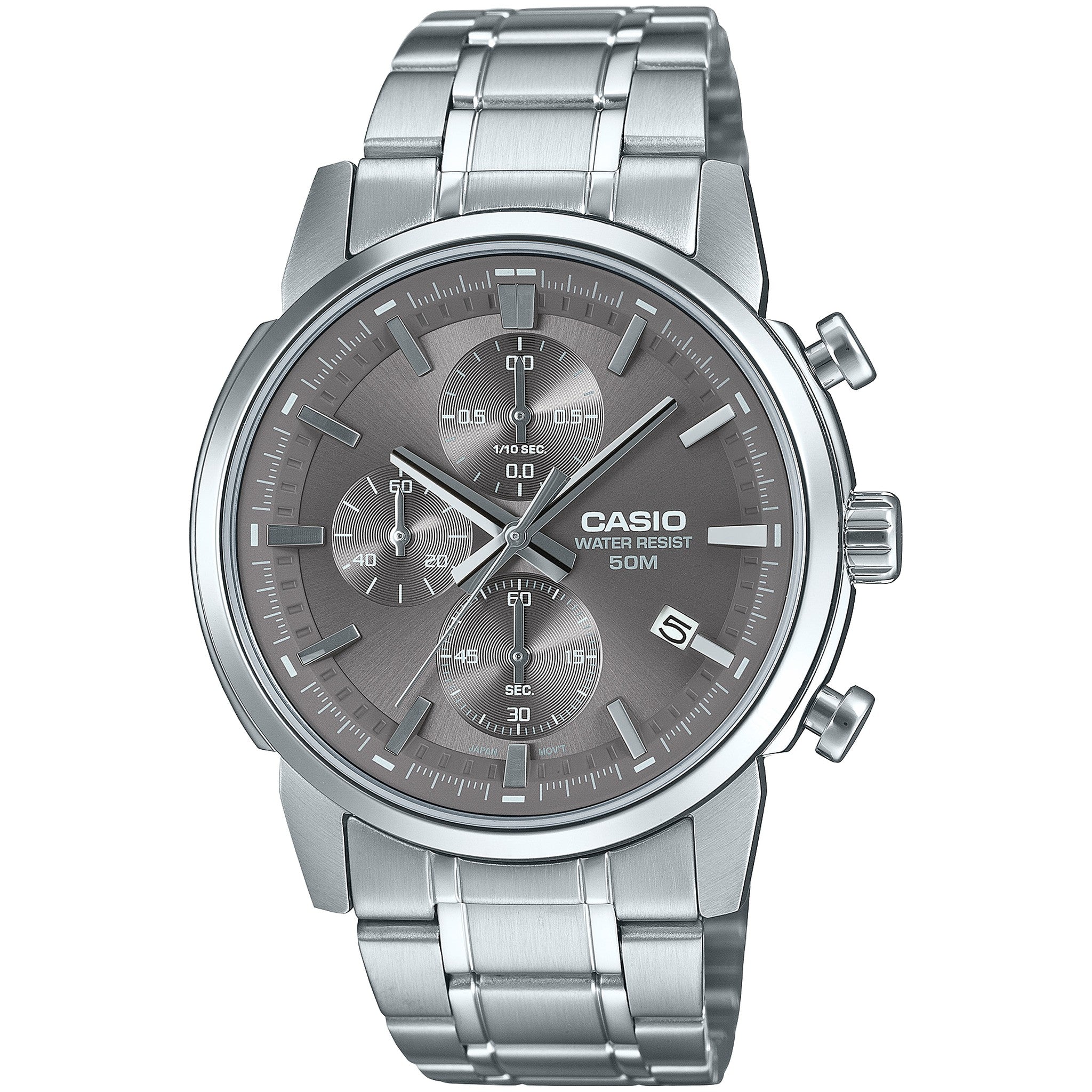 Casio Men's Watch MTP-E510D-8A Quartz Analog Silver Gray