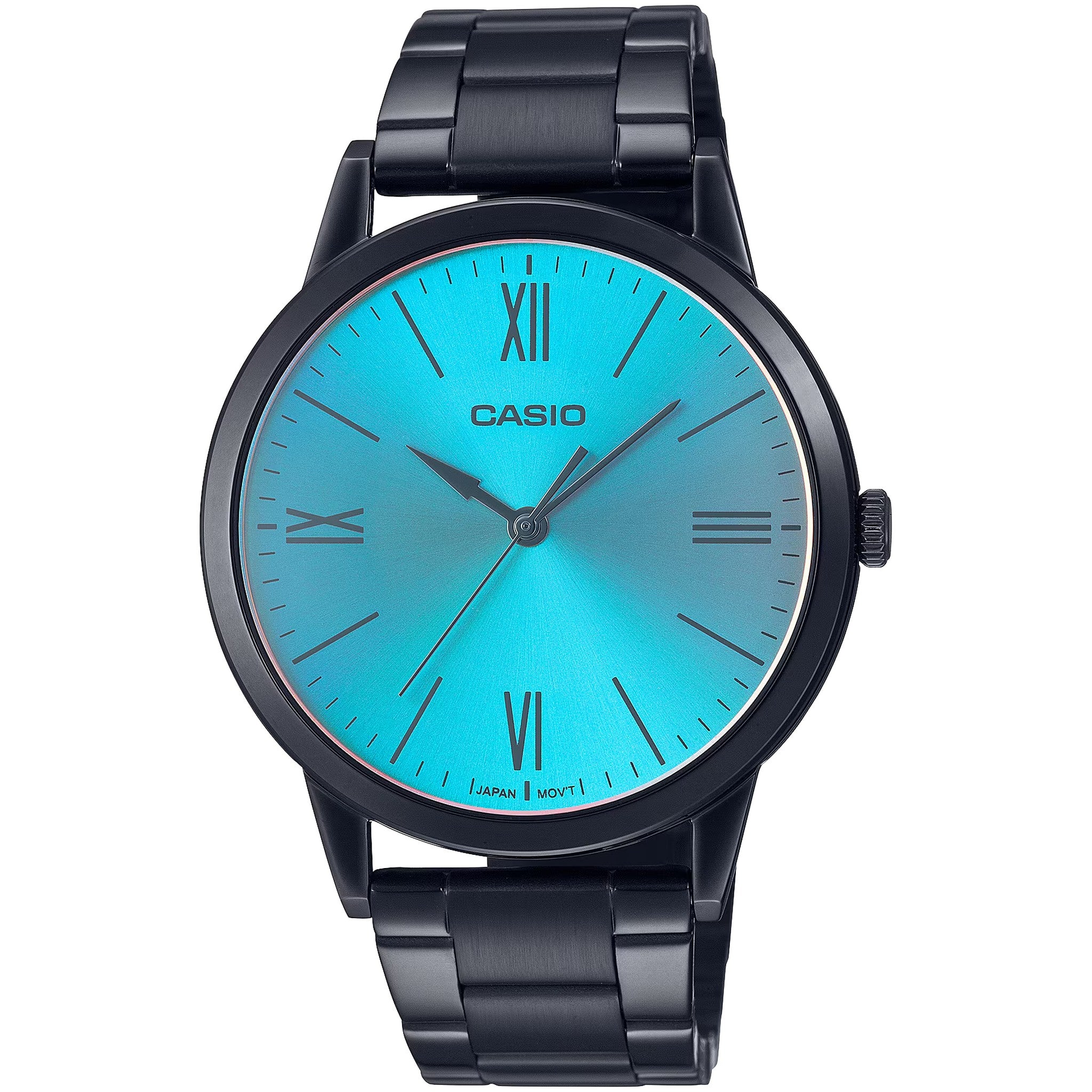 Casio Men's Watch MTP-E600B-2B Quartz Analog Black Blue