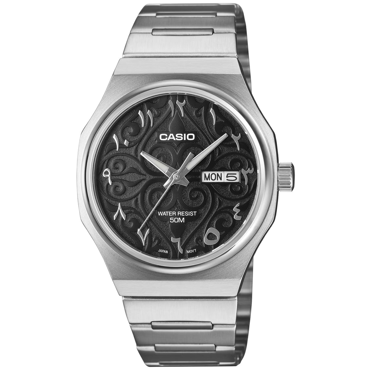 Montre Casio Arabic Dial MTP-E735AR-1A Noir Homme Quartz