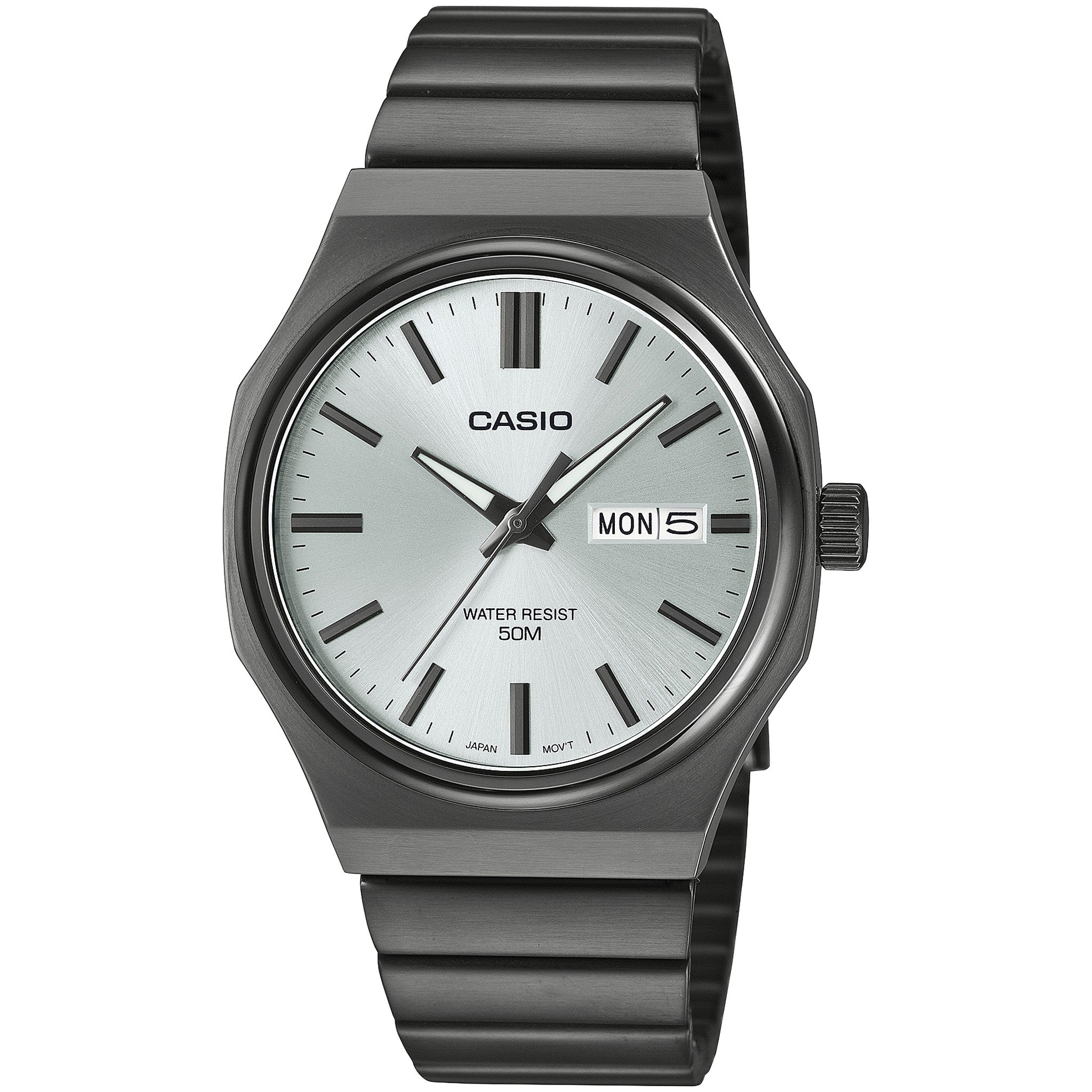 Casio Men's Watch MTP-E735B-7A Quartz Analog Black Silver