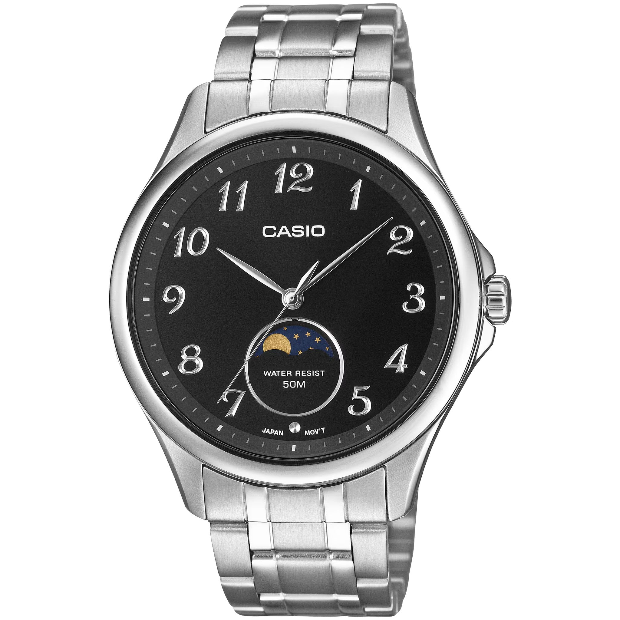 Casio Men's Watch MTP-M110D-1A Quartz Analog Silver Black
