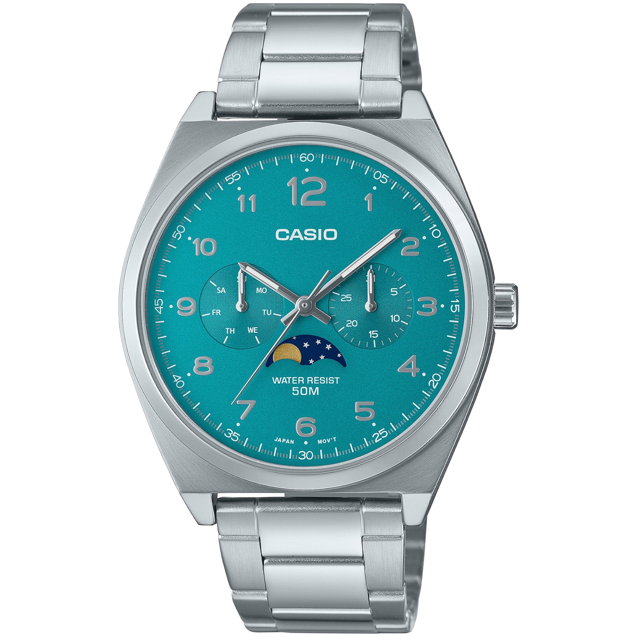 Casio Standard Men's Watch MTP-M300D-3A Moon Phase Blue Quartz