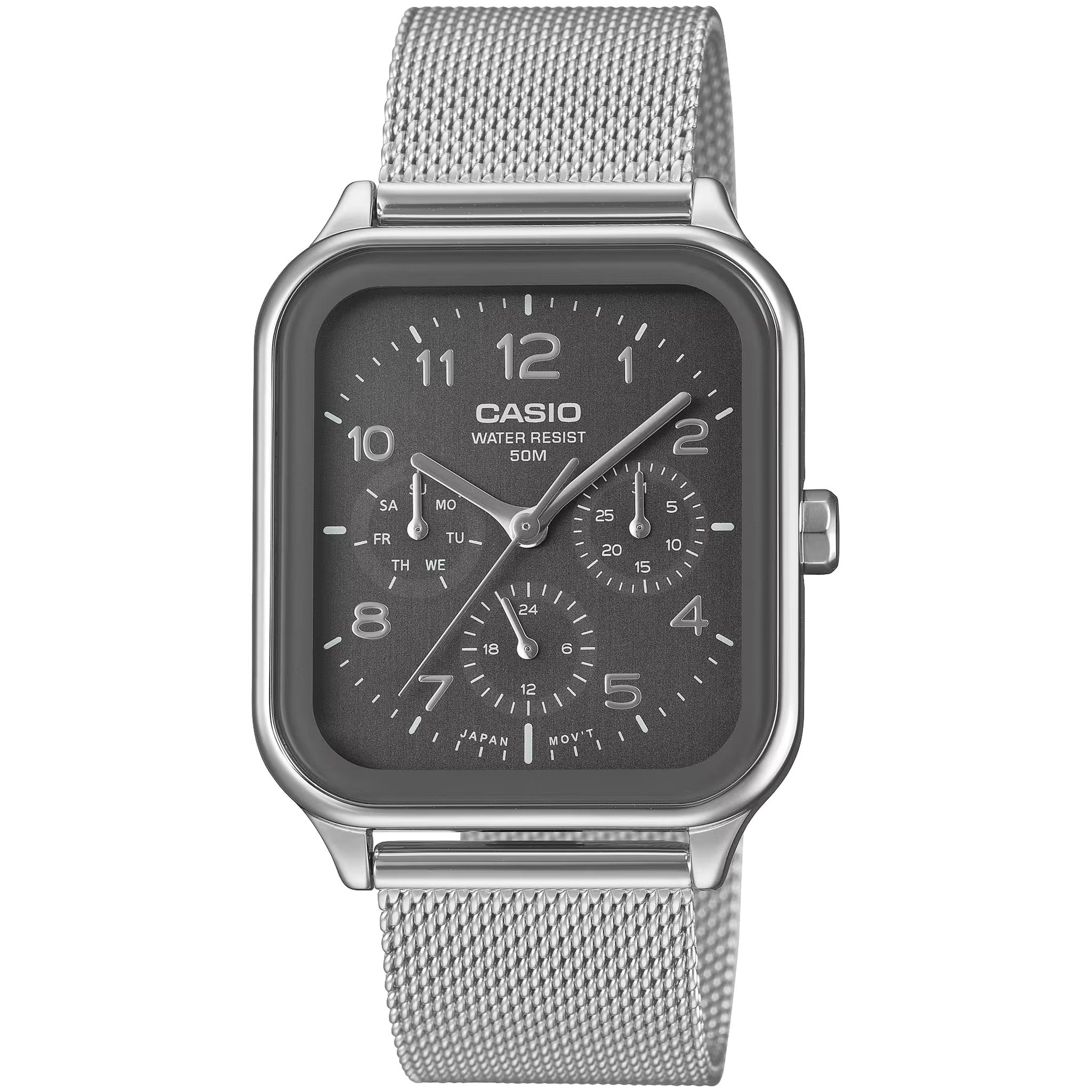 Casio Men's Watch MTP-M306M-8A Quartz Analog Silver Black