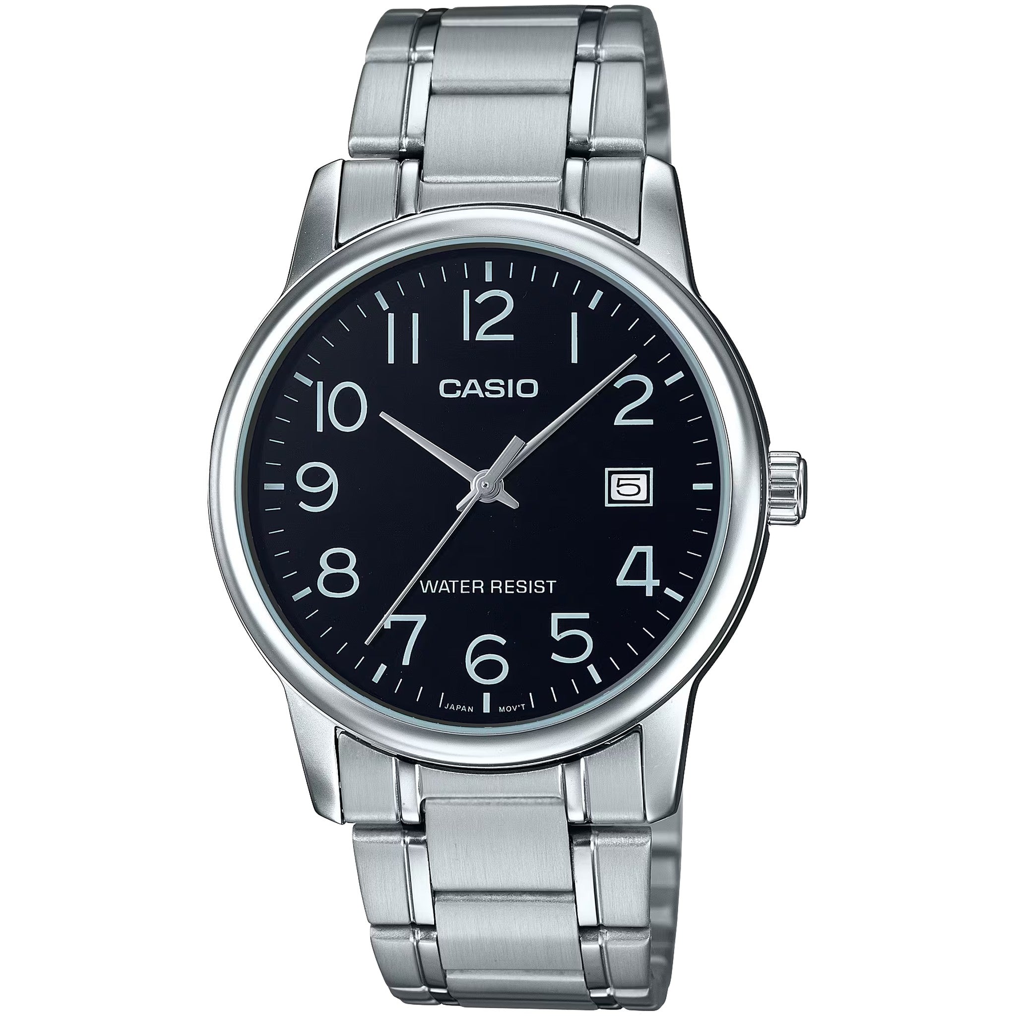 Montre Casio Homme MTP-V002D-1B Quartz Analogique Argent Noir
