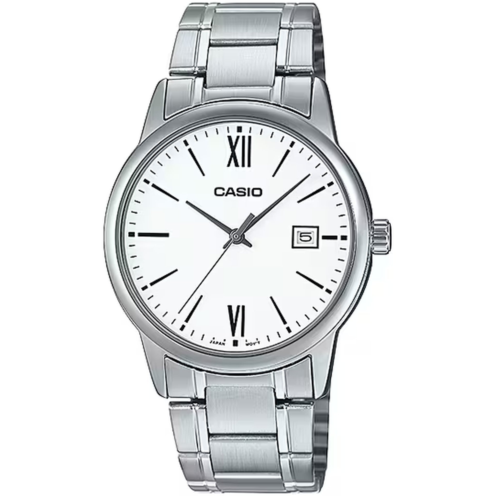 Casio Herrenuhr MTP-V002D-7B3 Quarz Analog Silber Weiß