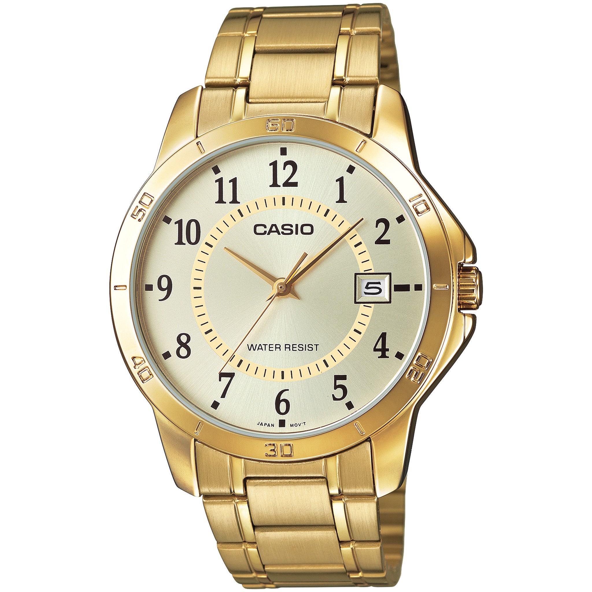 Casio Men's Watch MTP-V004G-9B Quartz Analog Gold
