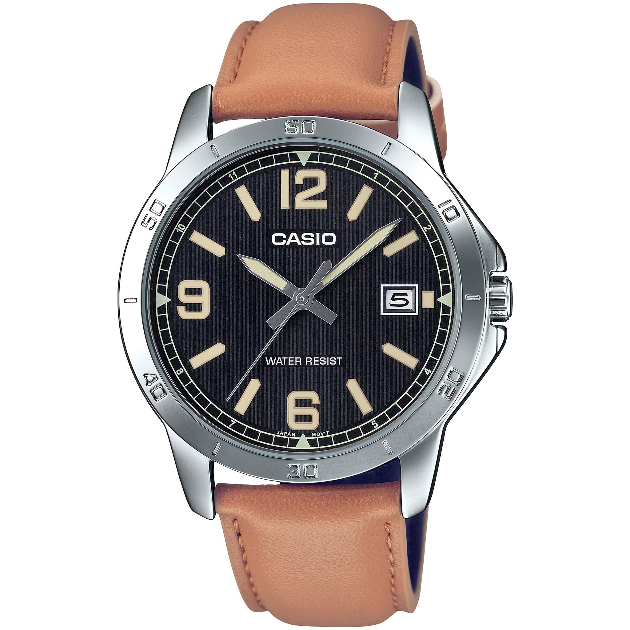 Casio Men's Watch MTP-V004L-1B2 Quartz Analog Silver Black
