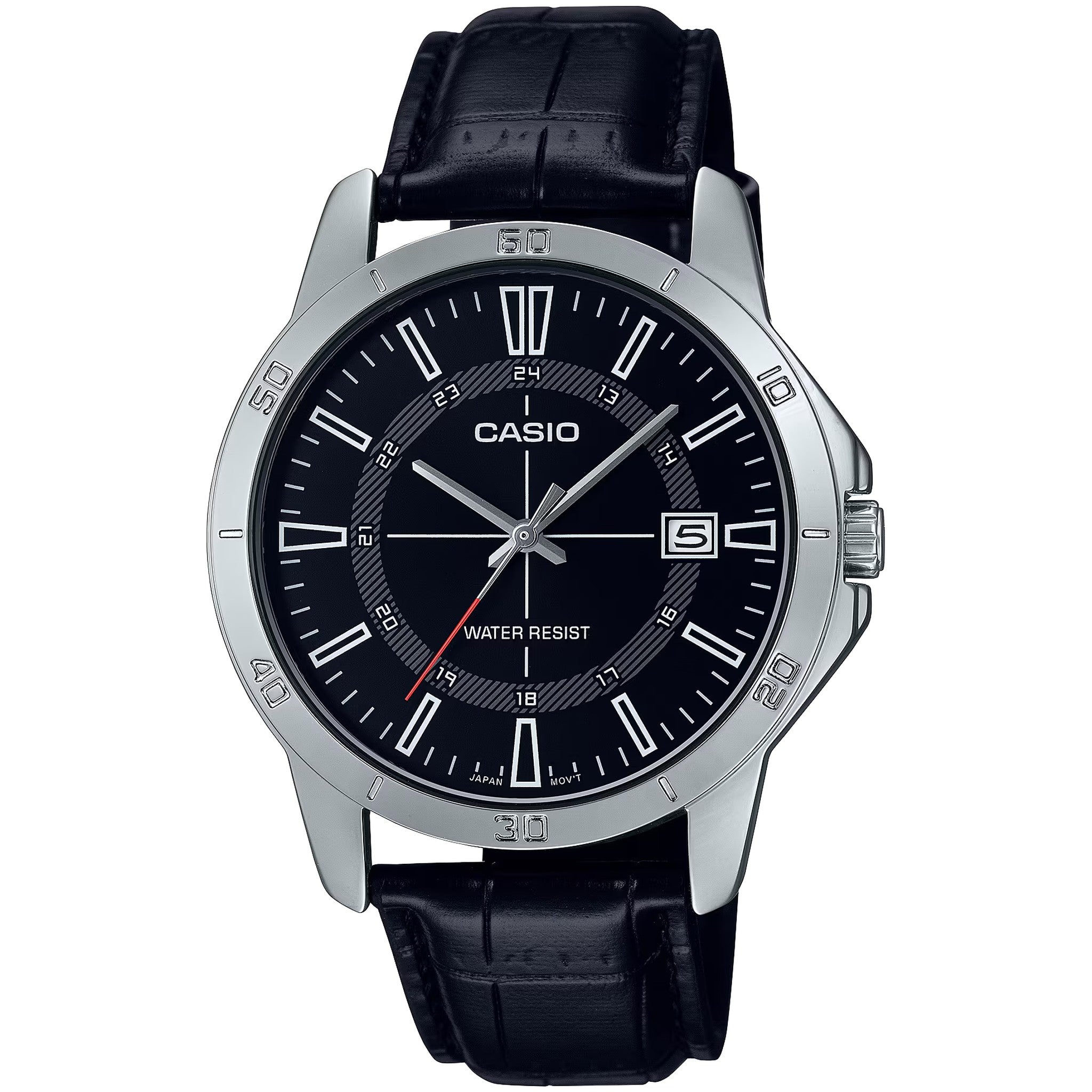 Casio Men's Watch MTP-V004L-1C Quartz Analog Silver Black