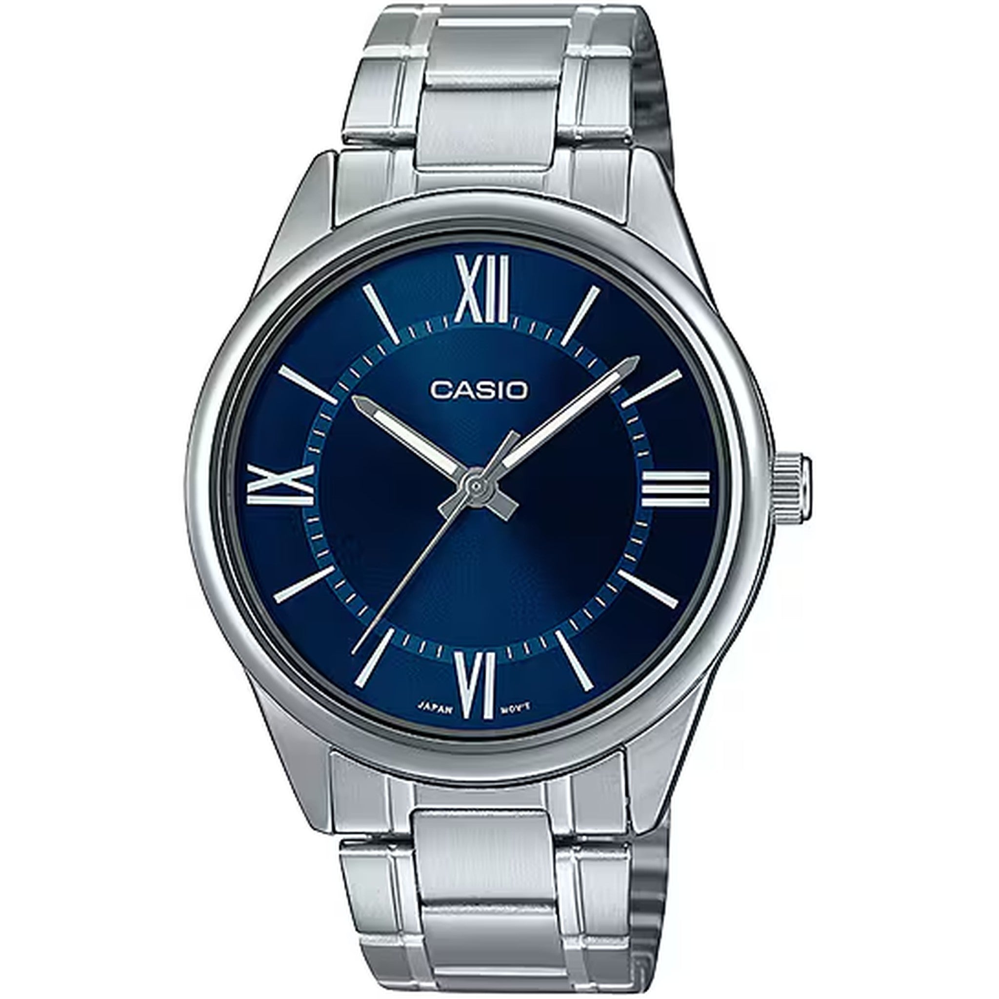 Casio Men's Watch MTP-V005D-2B5 Quartz Analog Silver Blue