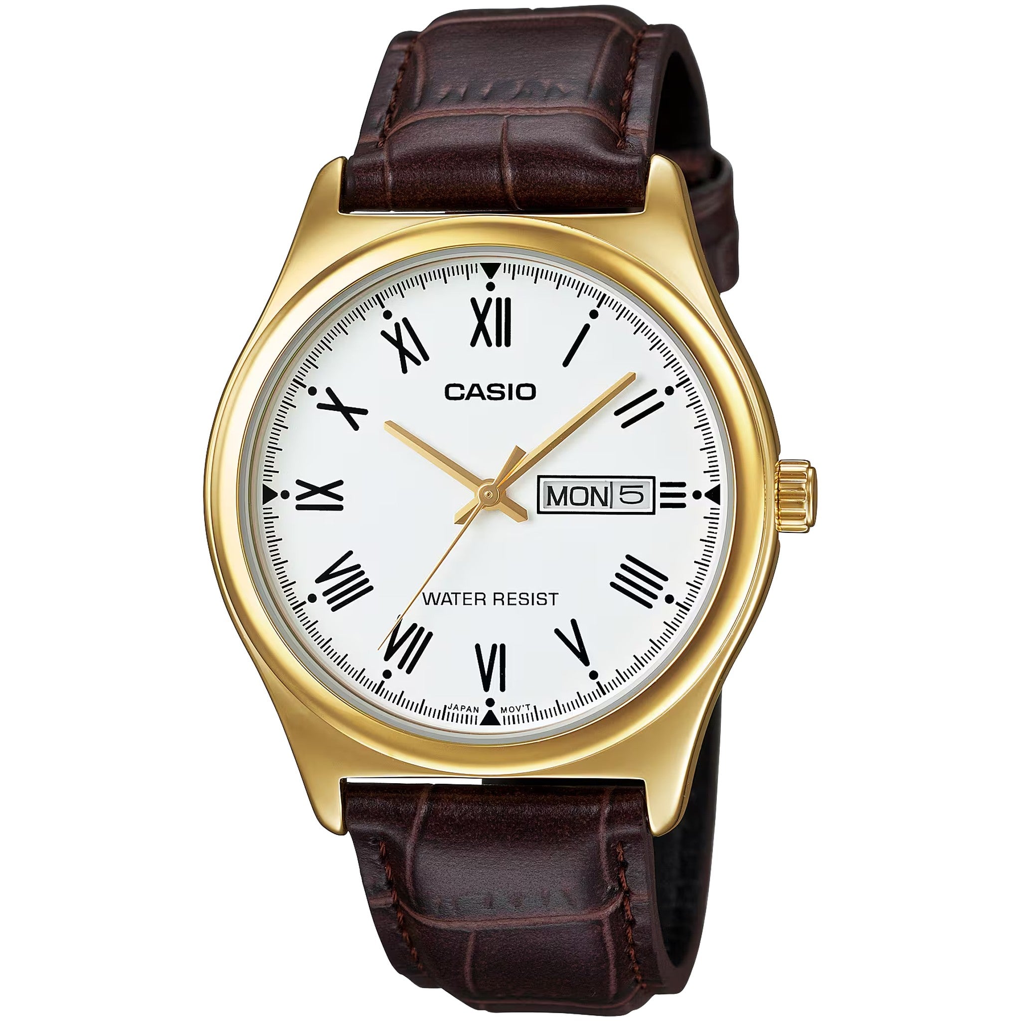 Casio Men's Watch MTP-V006GL-7B Quartz Analog Gold White