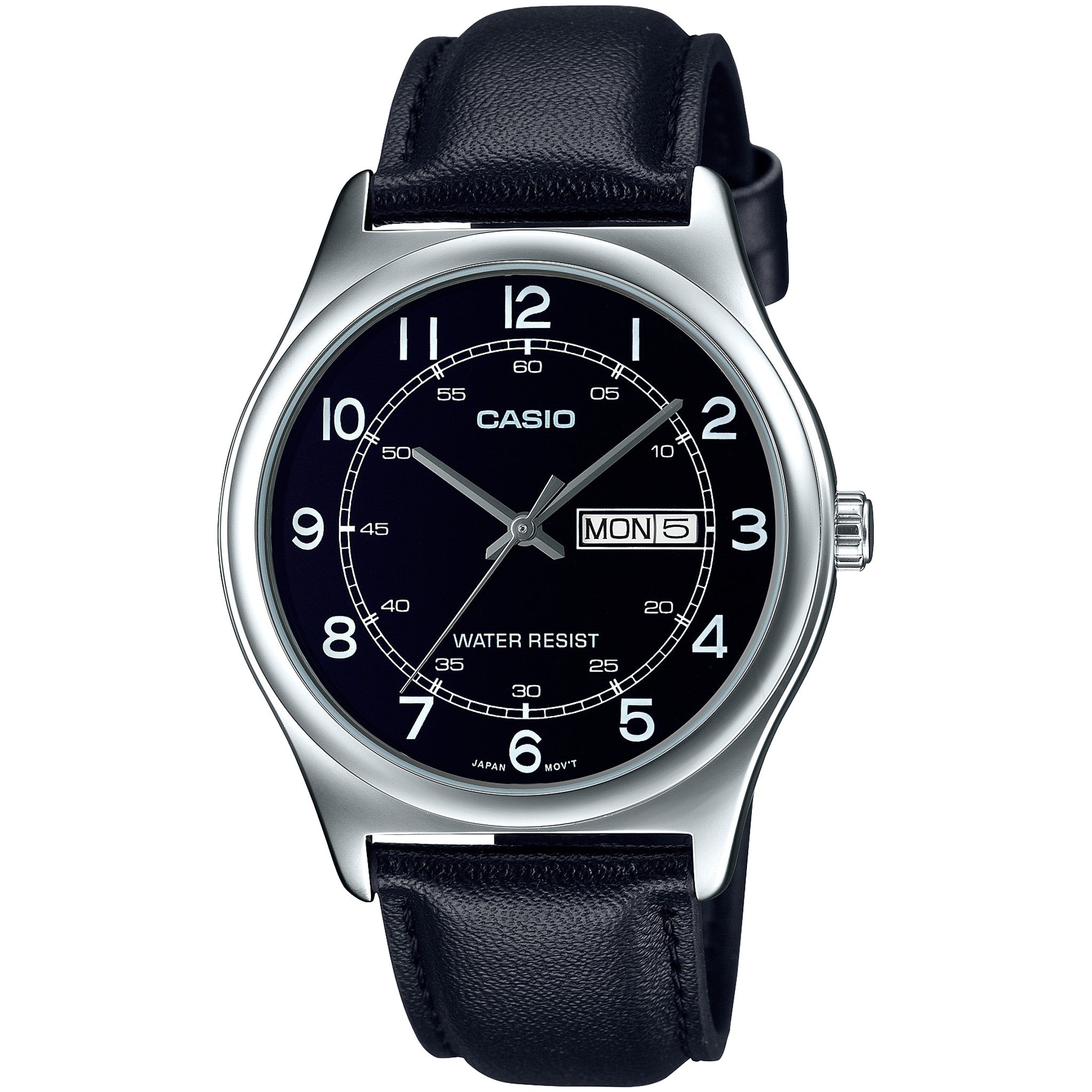 Casio Men's Watch MTP-V006L-1B2 Quartz Analog Silver Black