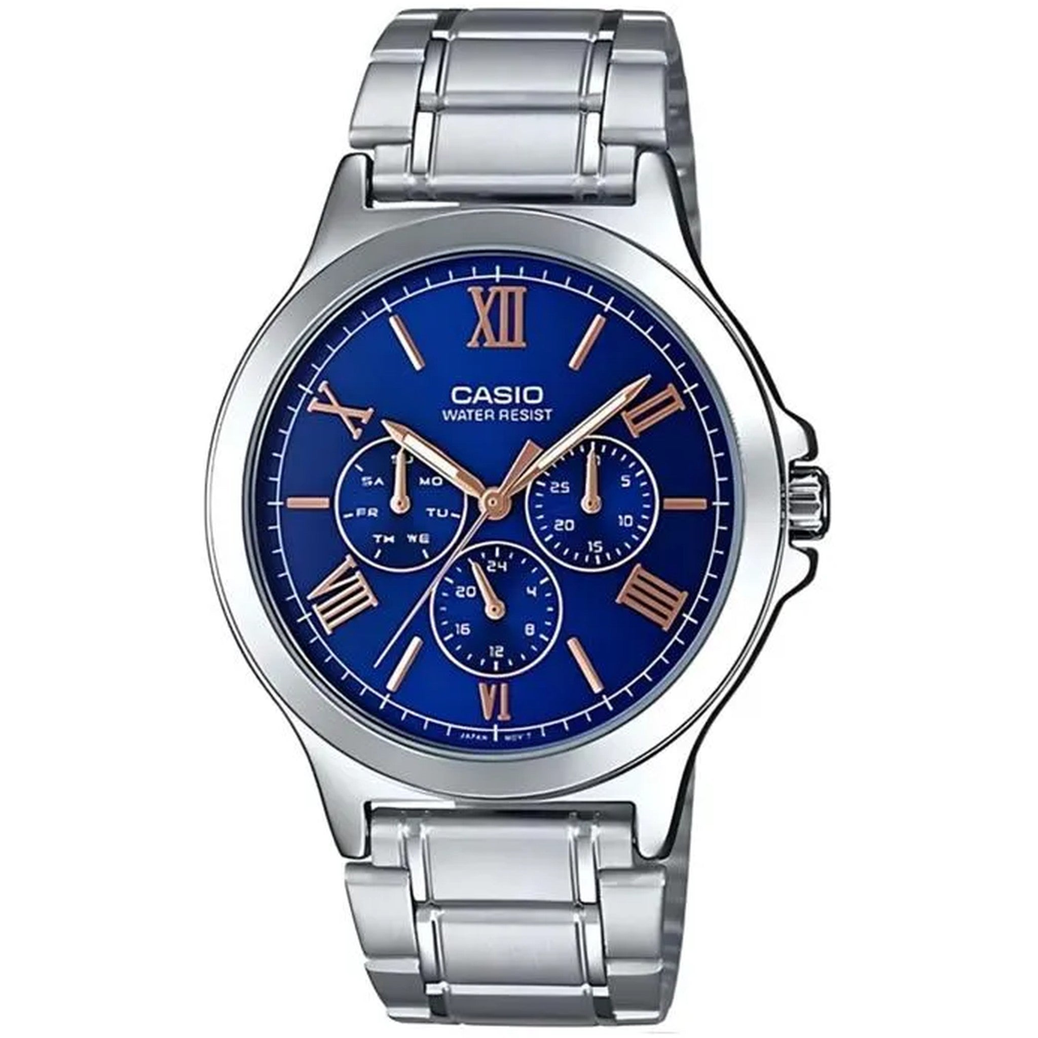 Casio Men's Watch MTP-V300D-2A Quartz Analog Silver Blue