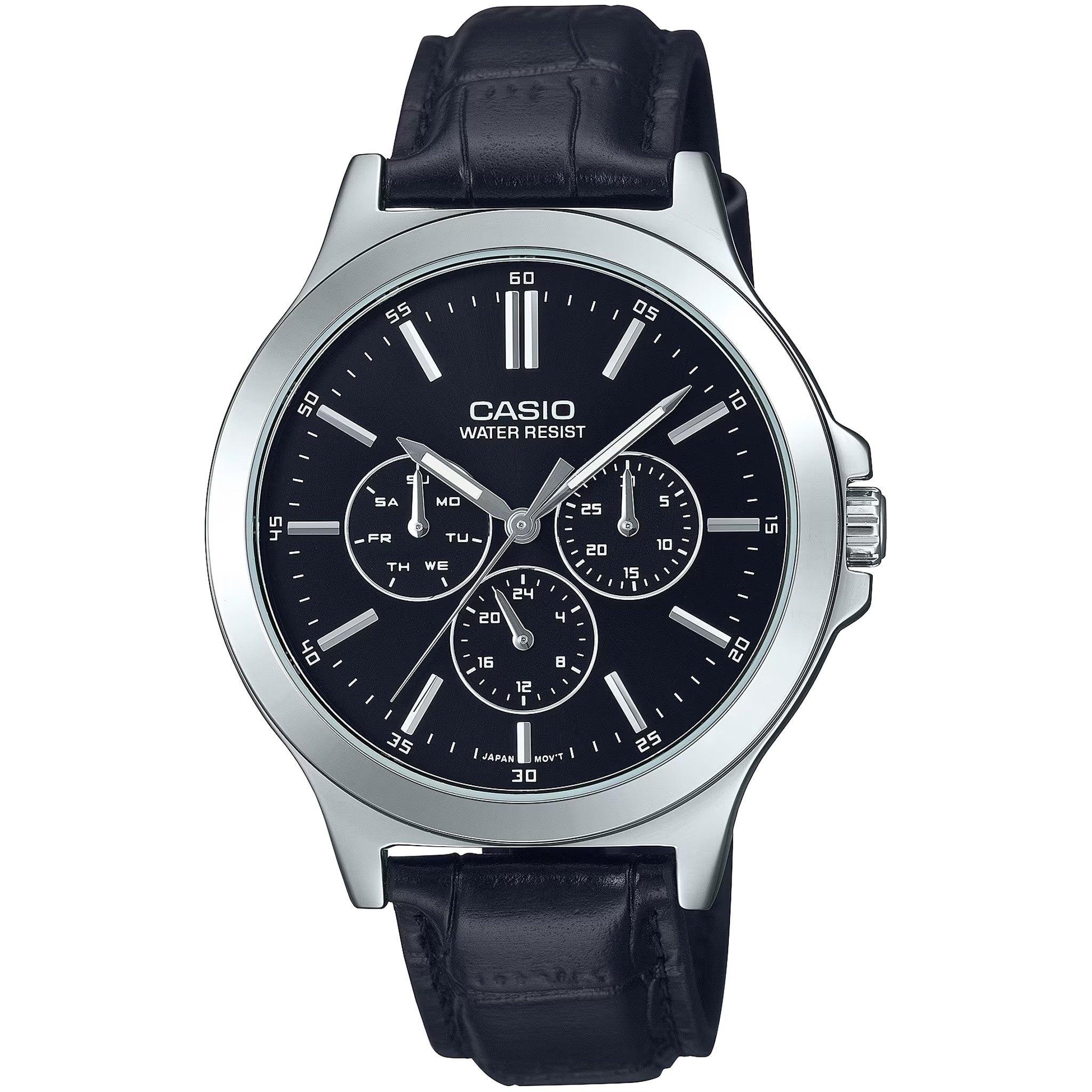 Casio Men's Watch MTP-V300L-1A Quartz Analog Silver Black