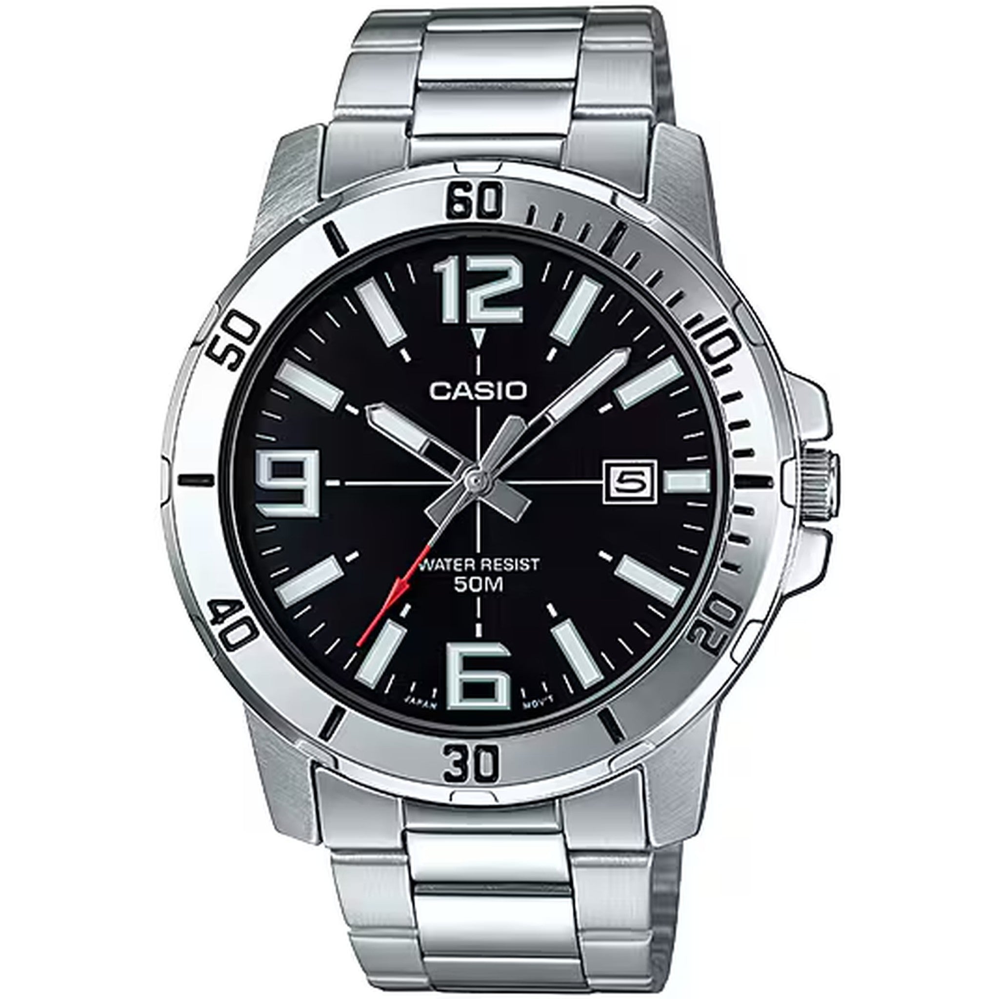 Casio Men's Watch MTP-VD01D-1B Quartz Analog Black