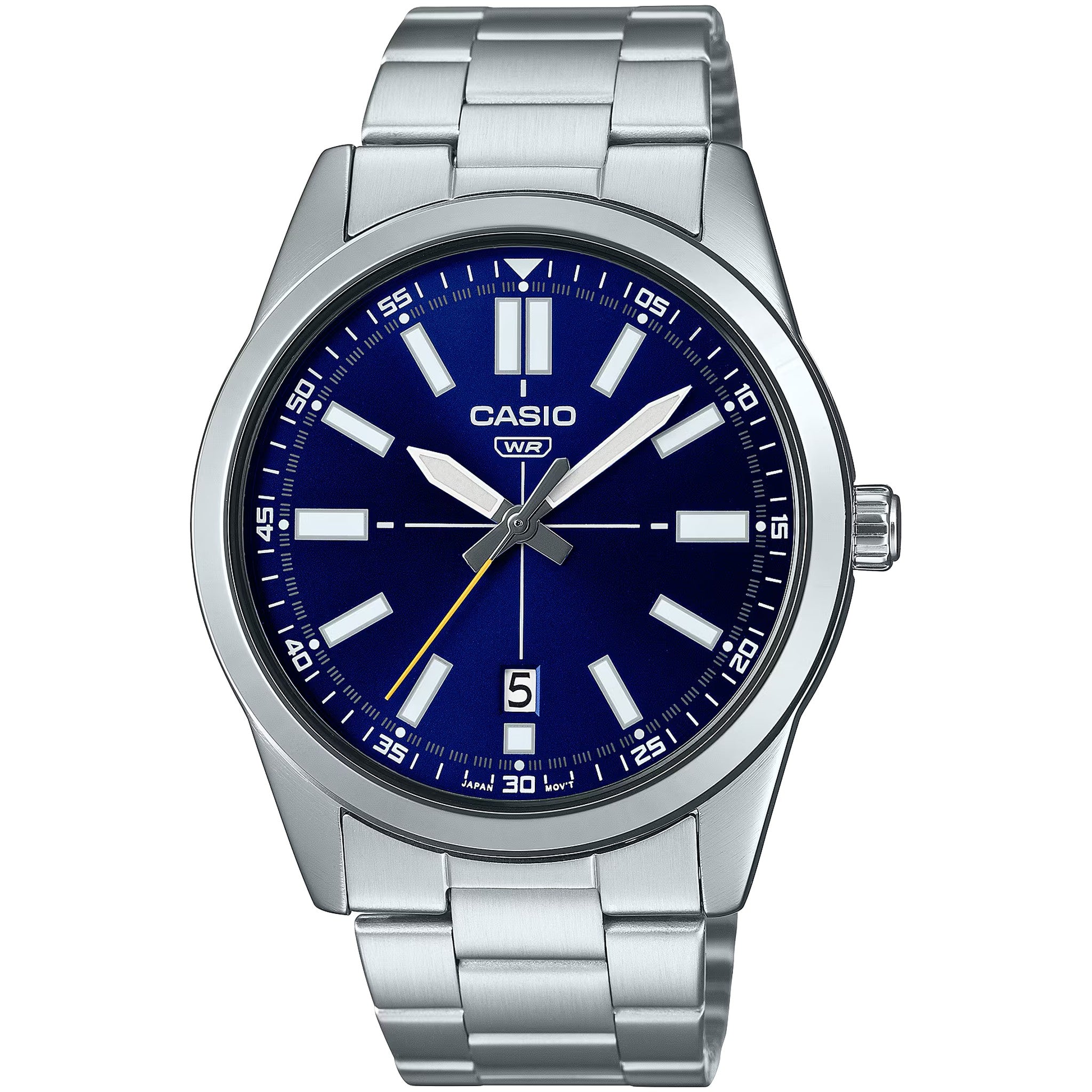 Casio Men's Watch MTP-VD02D-2E Quartz Analog Silver Blue