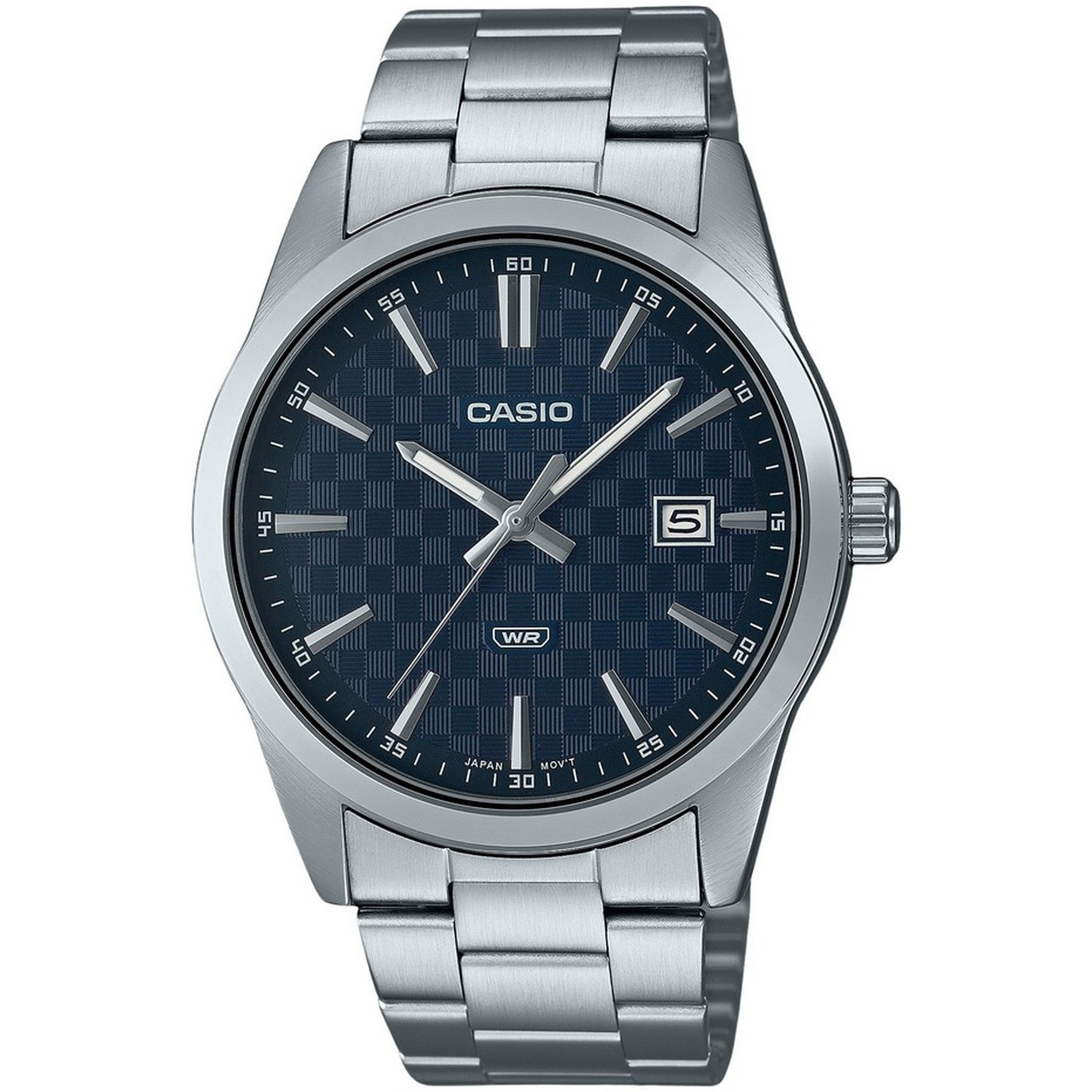Casio Men's Watch MTP-VD03D-2A Quartz Analog Silver Black