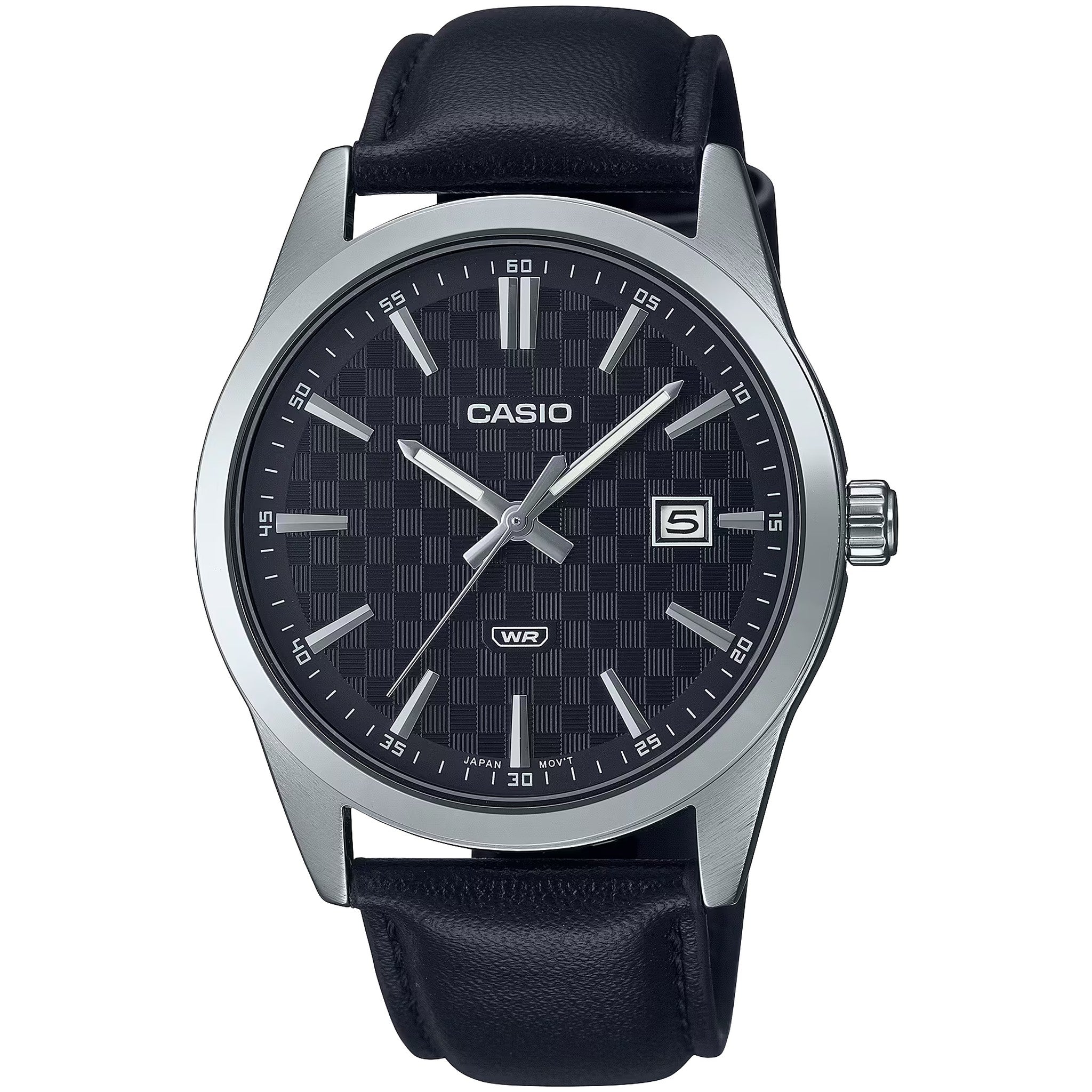 Casio Men's Watch MTP-VD03L-1A Quartz Analog Silver Black