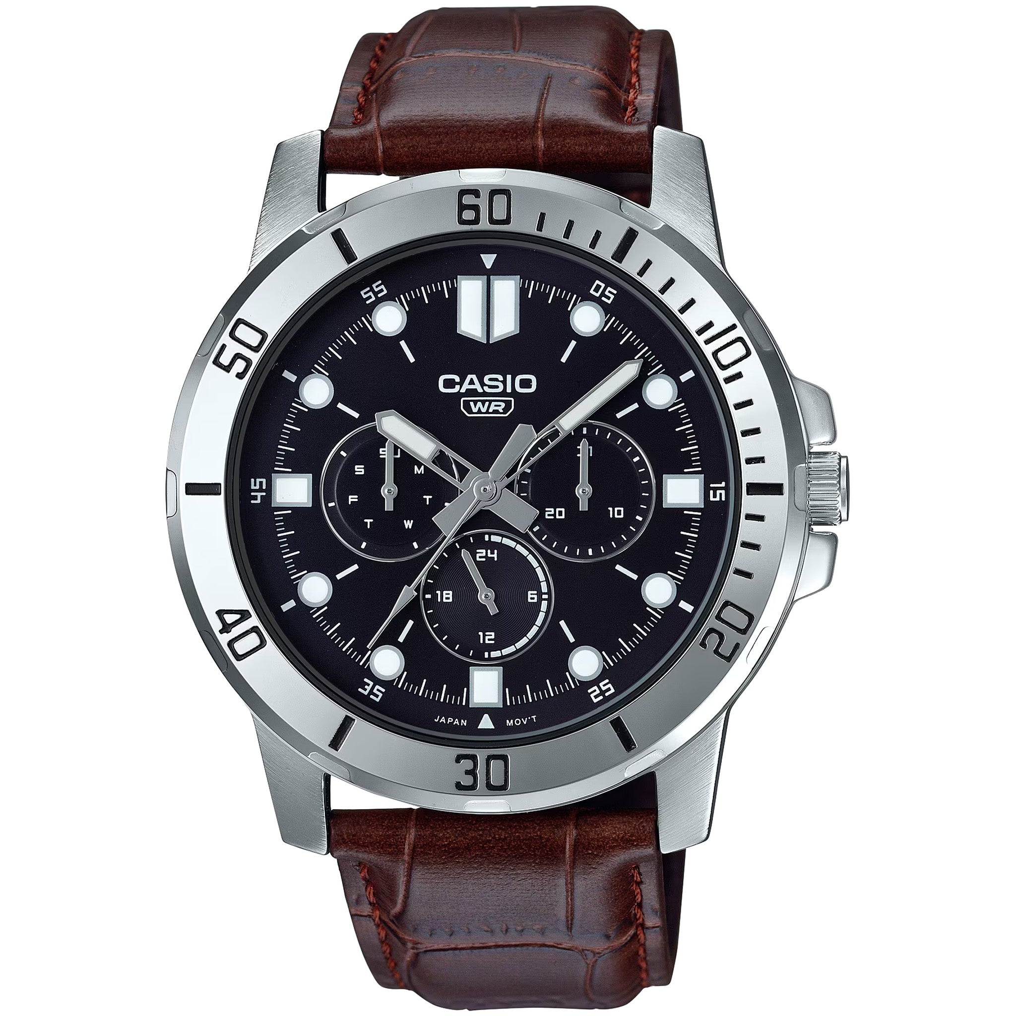 Casio Men's Watch MTP-VD300L-1E Quartz Analog Silver Black