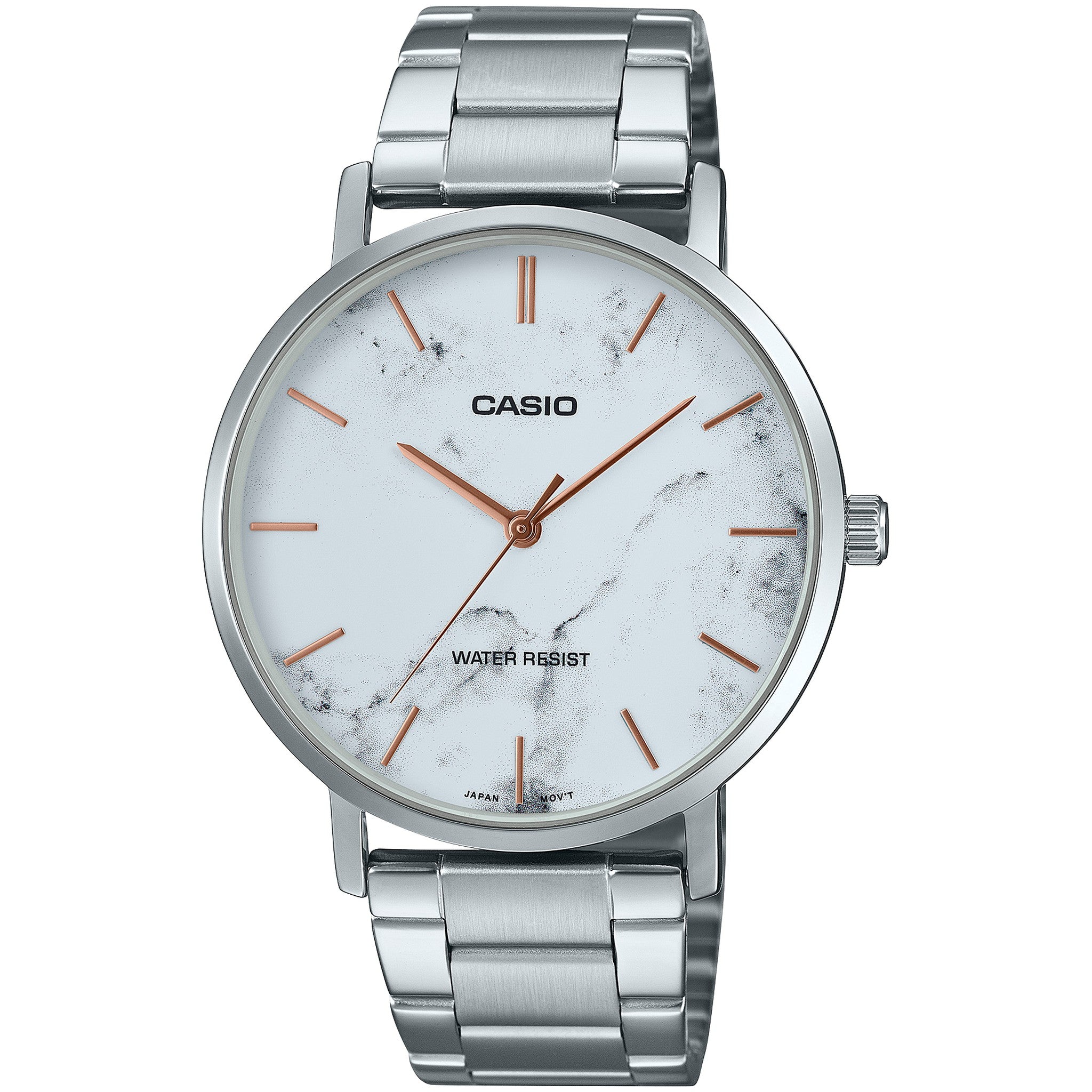 Casio Men's Watch MTP-VT01DM-7A Quartz Analog Silver White
