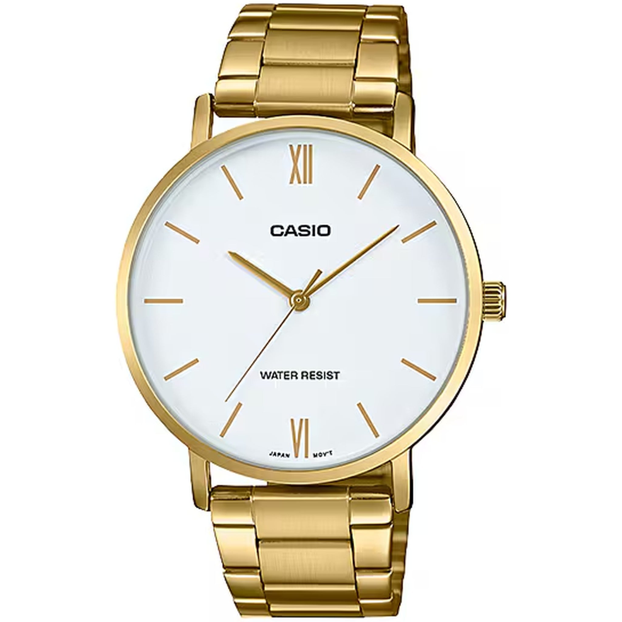 Casio Men's Watch MTP-VT01G-7B Quartz Analog Gold White