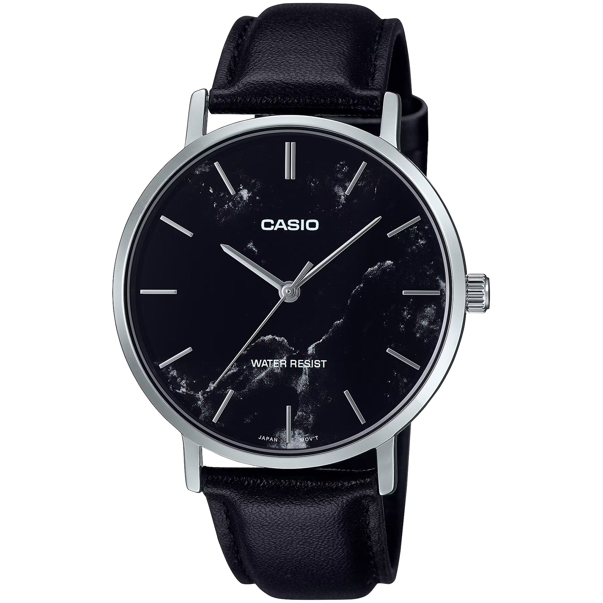 Casio Men's Watch MTP-VT01LM-1A Quartz Analog Silver Black