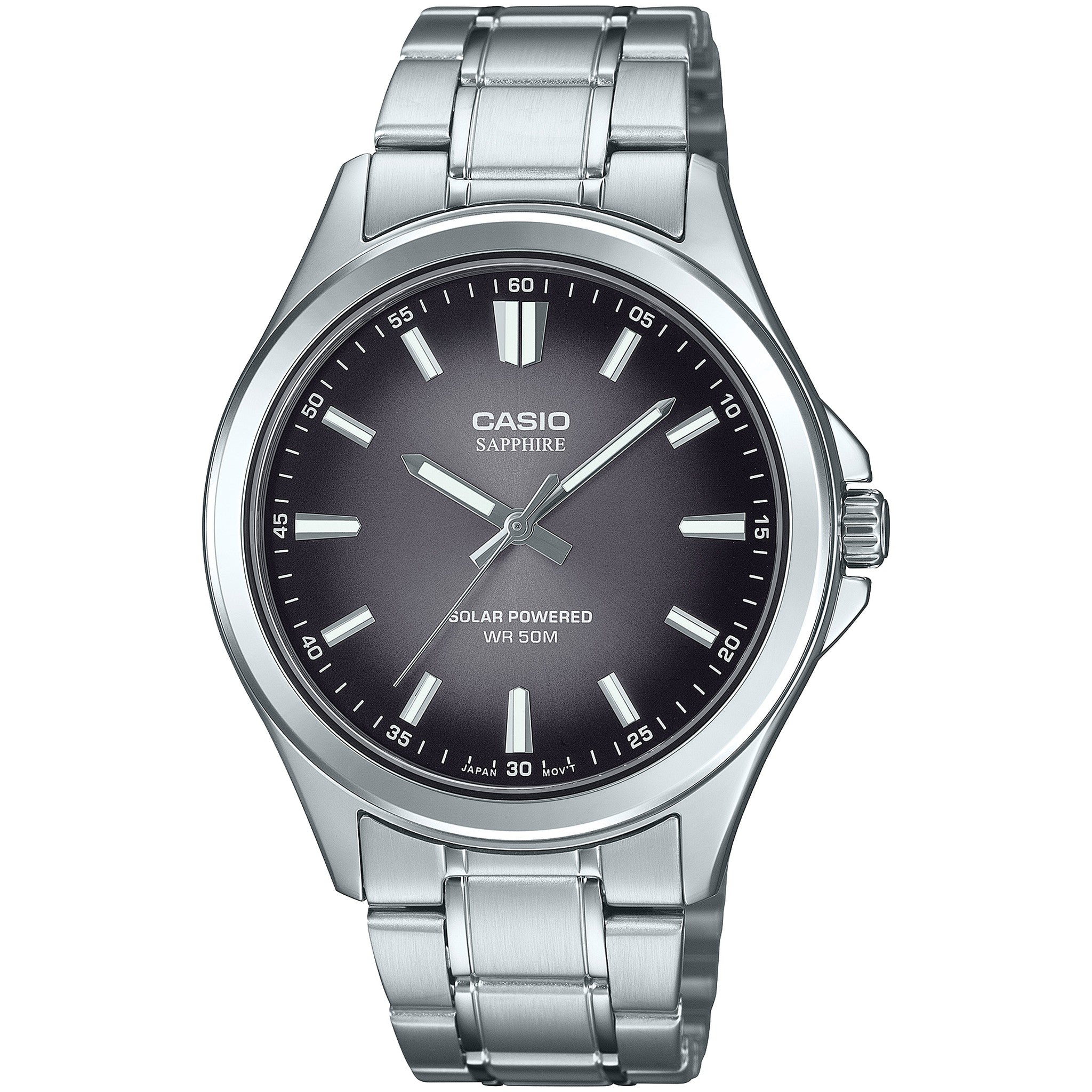 Casio Men's Watch MTS-RS100D-1A Quartz Analog Silver Black