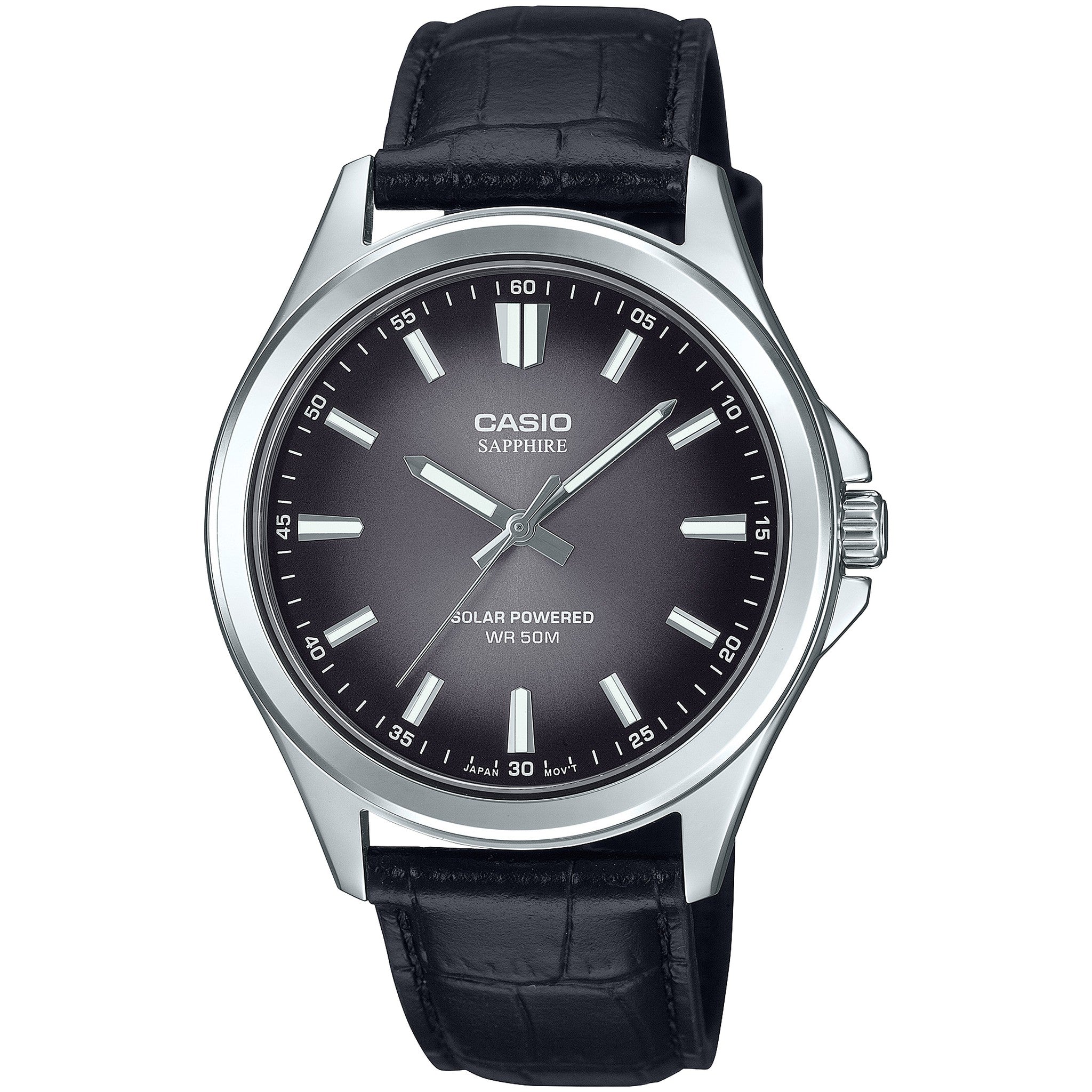 Casio Men's Watch MTS-RS100L-1A Quartz Analog Silver Black