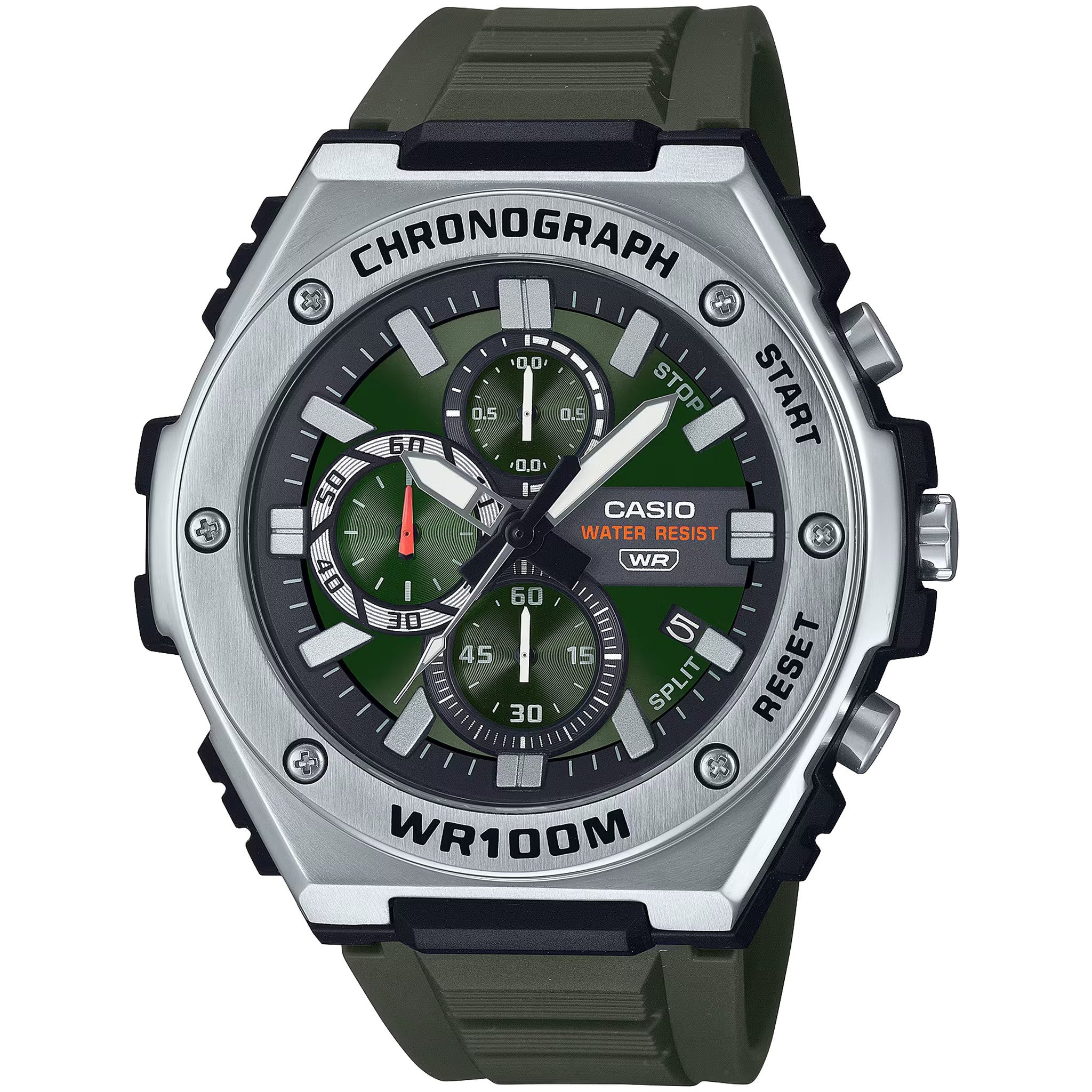Casio Men's Watch MWA-300H-3A Quartz Analog Silver Green