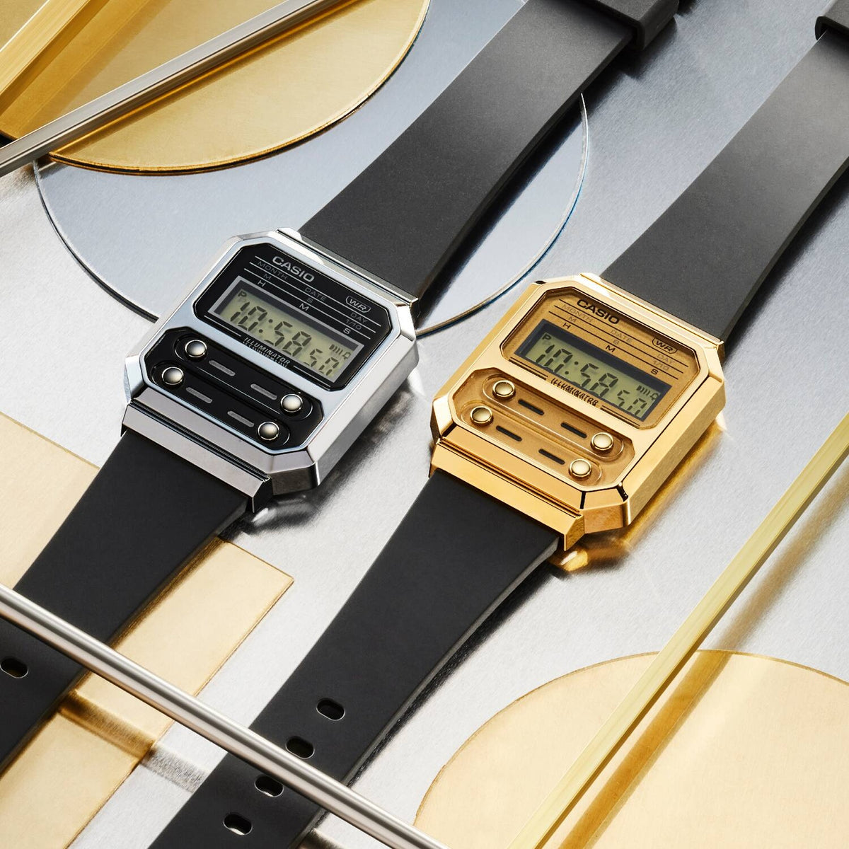 Montre Casio Vintage A100WEFG-9A Digitale Doré