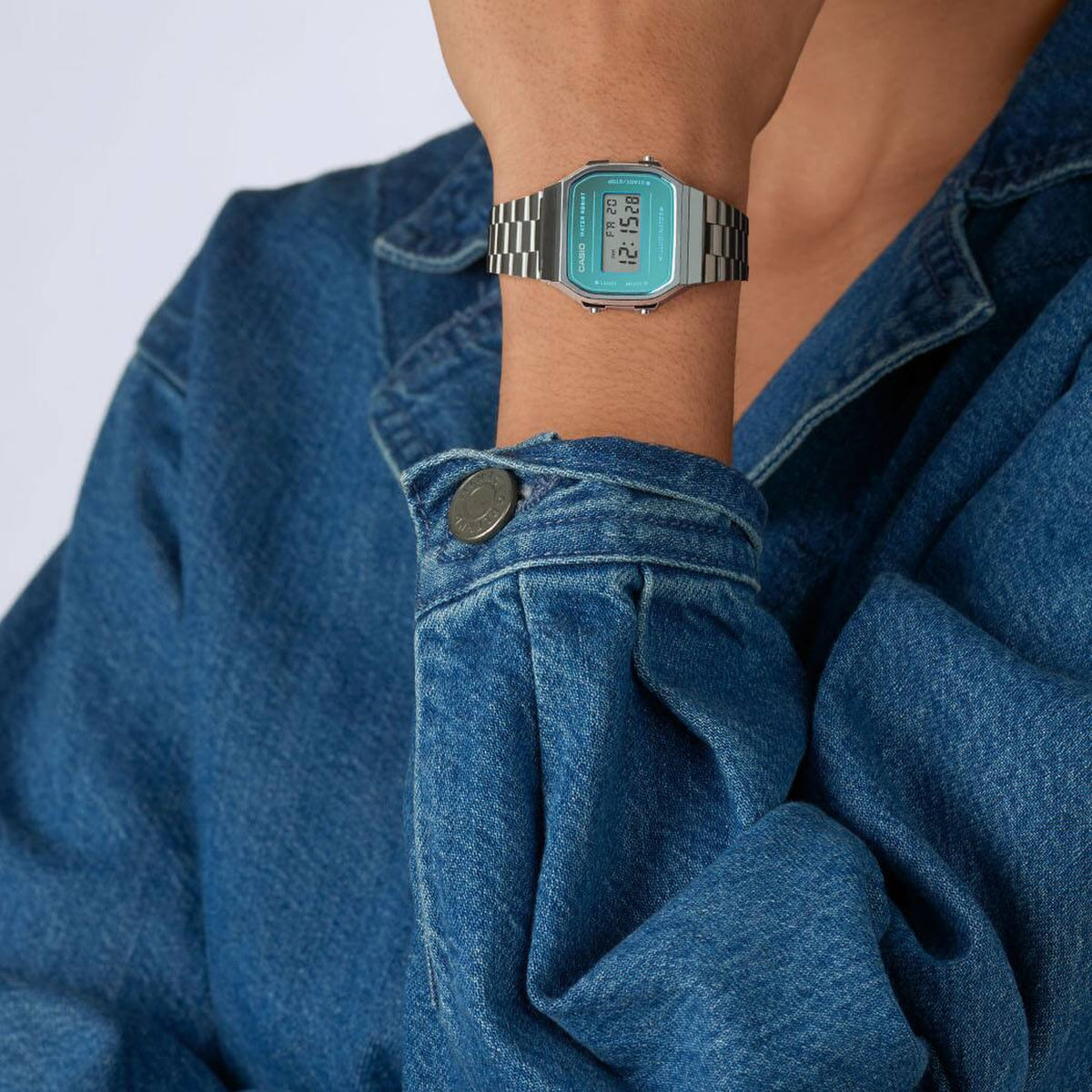 Casio Vintage A168WEM-2 Digital Watch Verdant Blue