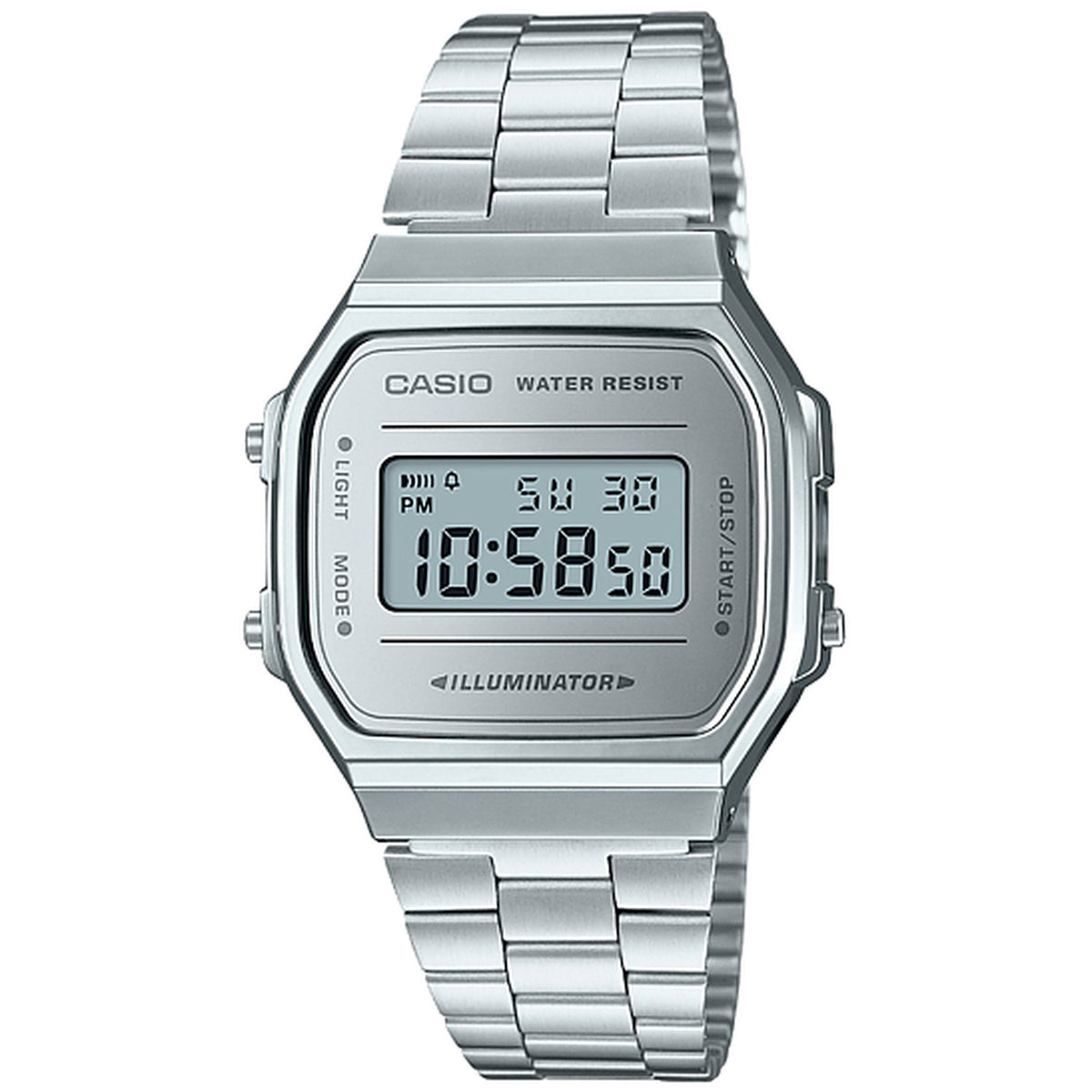 Casio Vintage A168WEM-7 Silver Unisex Digital Watch