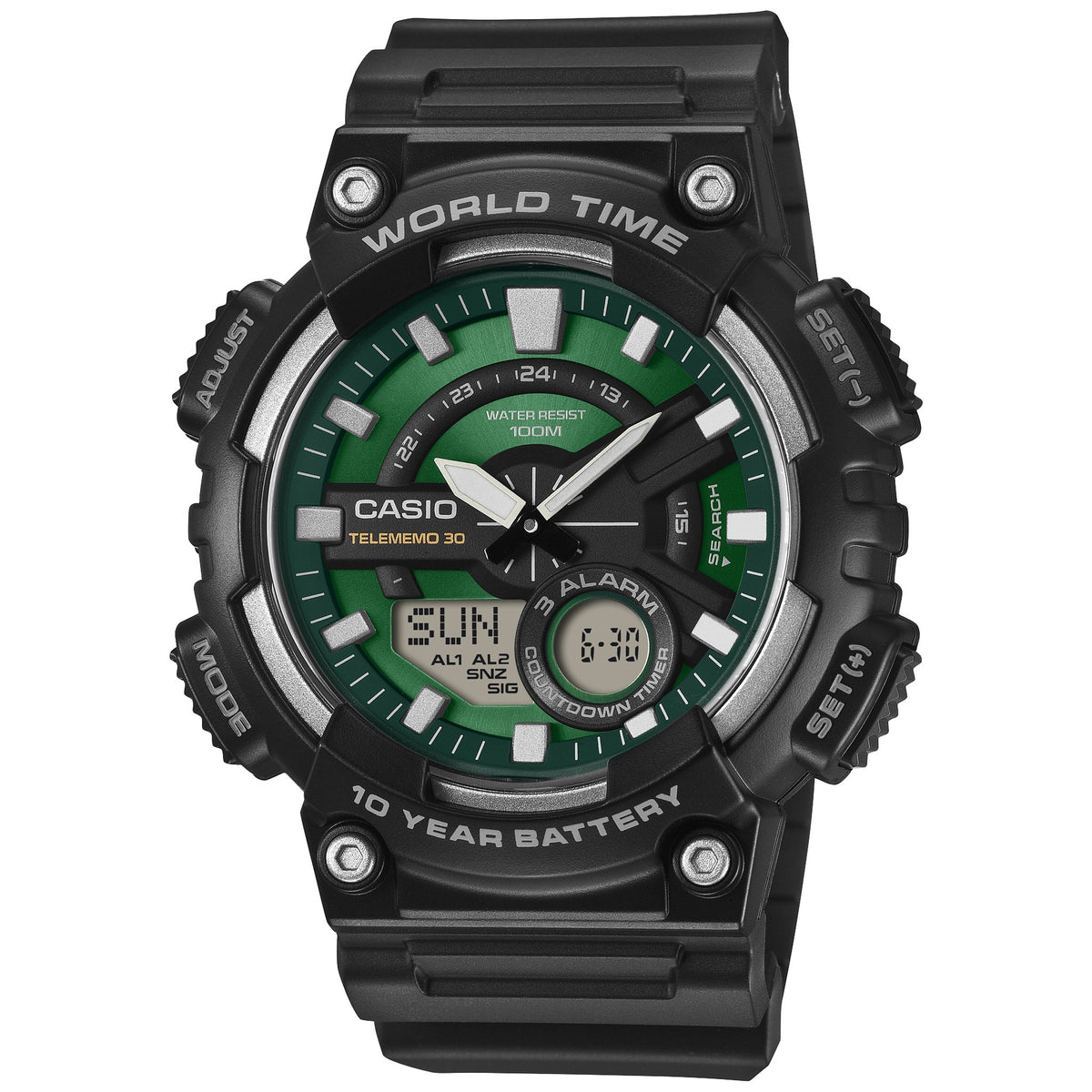 Montre Casio AEQ-110W-3A2V Analogique / Digitale Homme