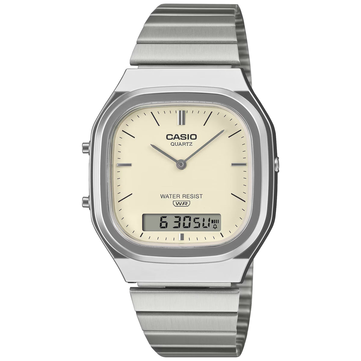 Montre Casio Vintage AQ-240E-7A2 Analogique / Digitale Beige
