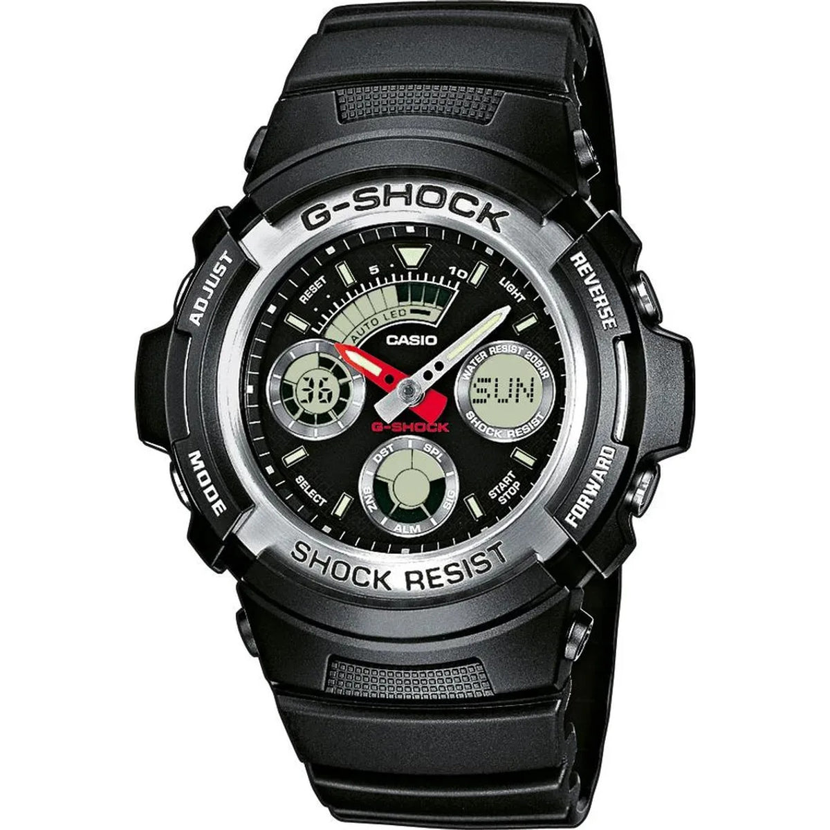 Casio G-Shock AW-590-1A Herrenuhr Schwarz