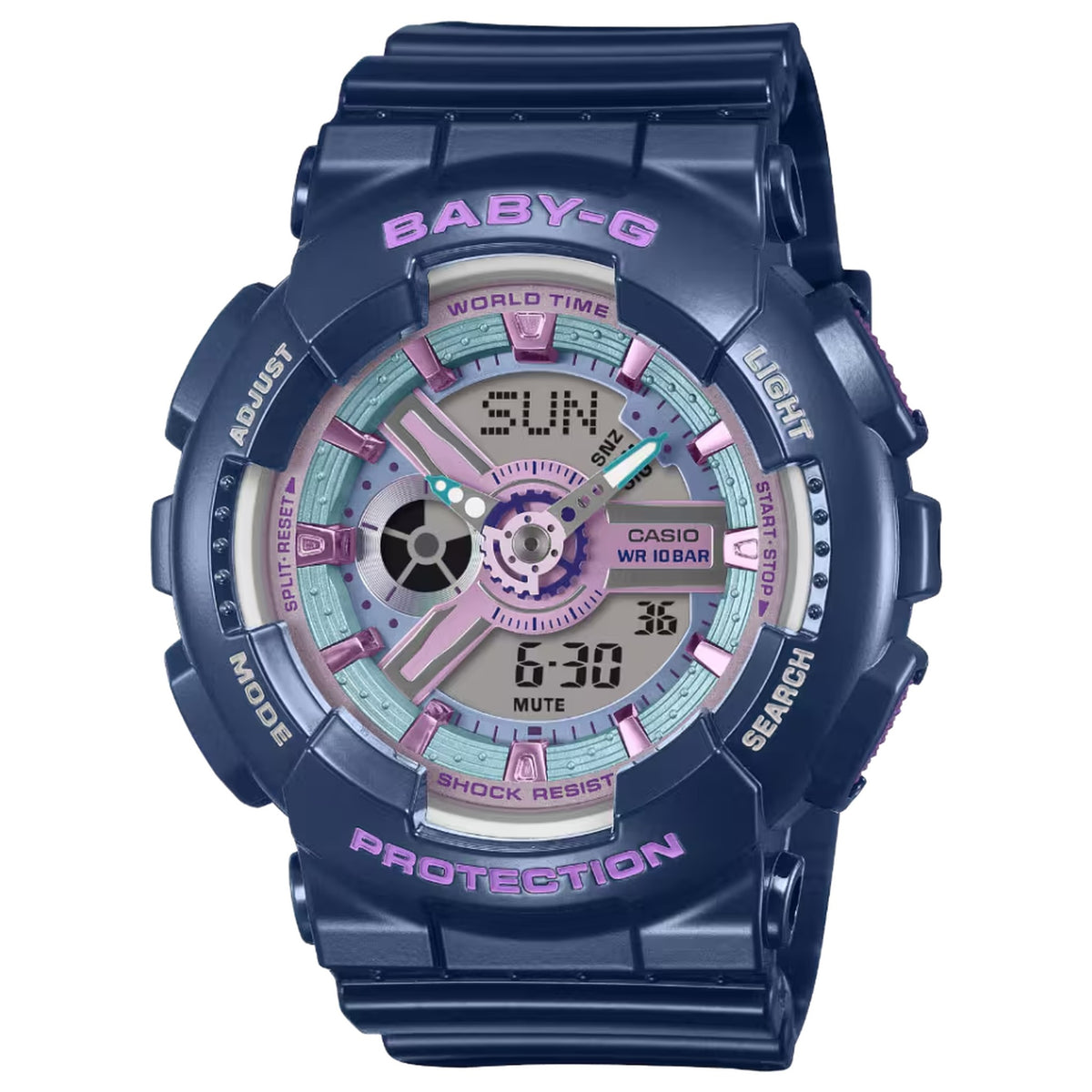 Casio Baby-G BA-110MC-2A Damenuhr Blau Pink