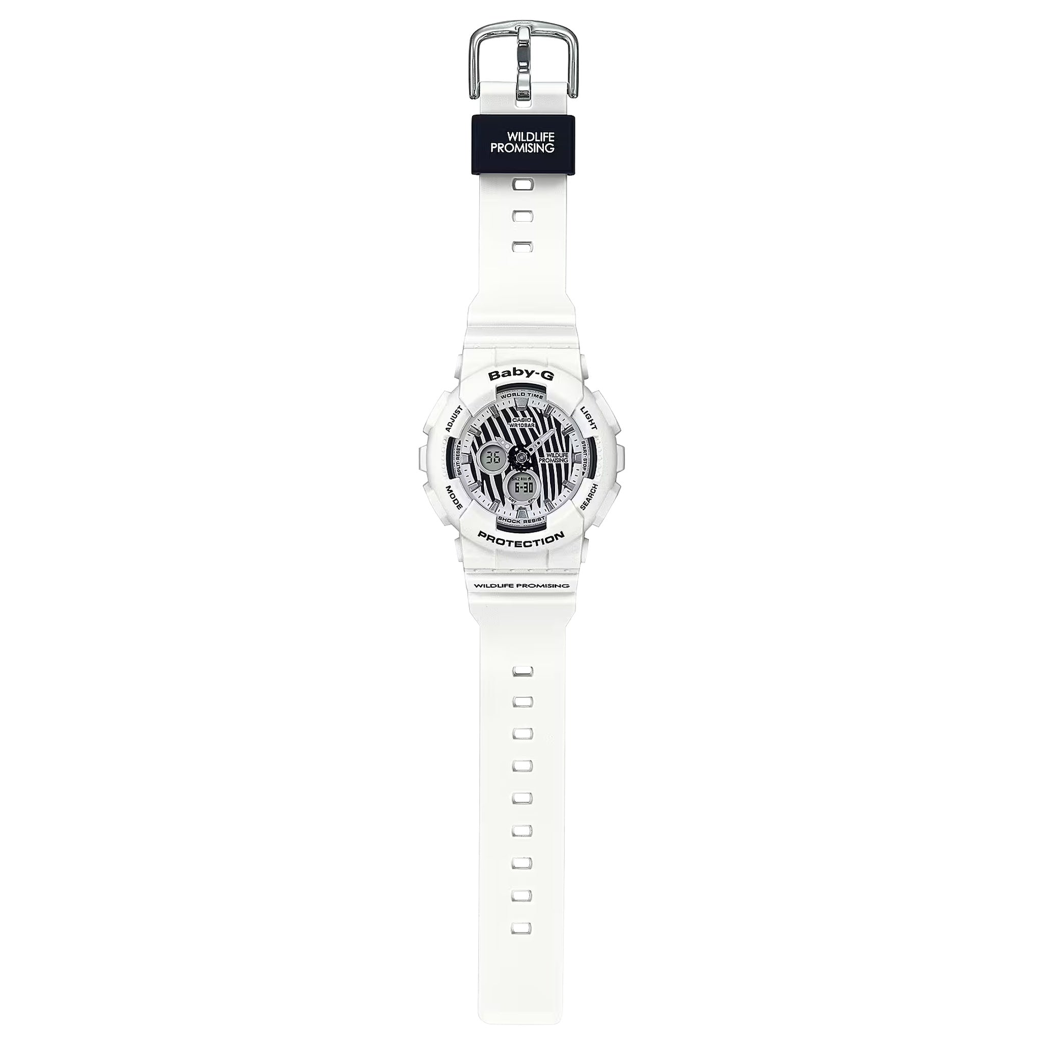 Casio Baby-G BA-120WLP-7A Women's White Wildlife Promising Watch