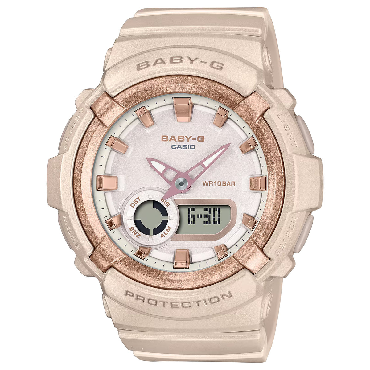 Casio Baby-G BGA-280BA-4A Damenarmbanduhr Beige Rosa
