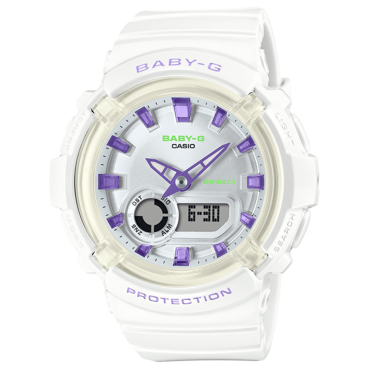 Casio Baby-G BGA-280DN-7A Damenuhr Weiß Violett