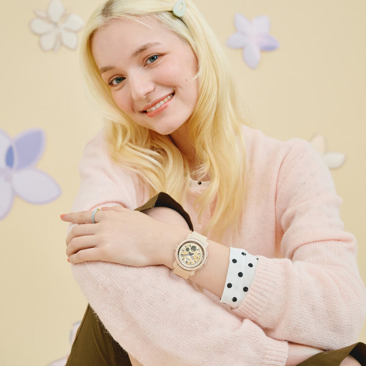 Casio Baby-G BGA-290FL-4A Damenuhr Beige