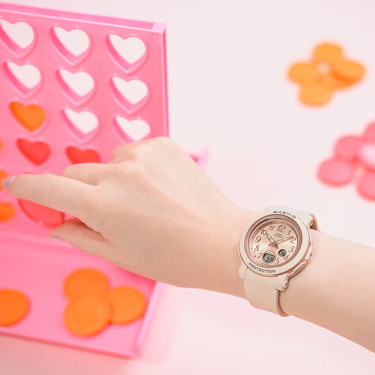 Casio Baby-G BGA-290SA-4A Damen-Uhr, Rosa