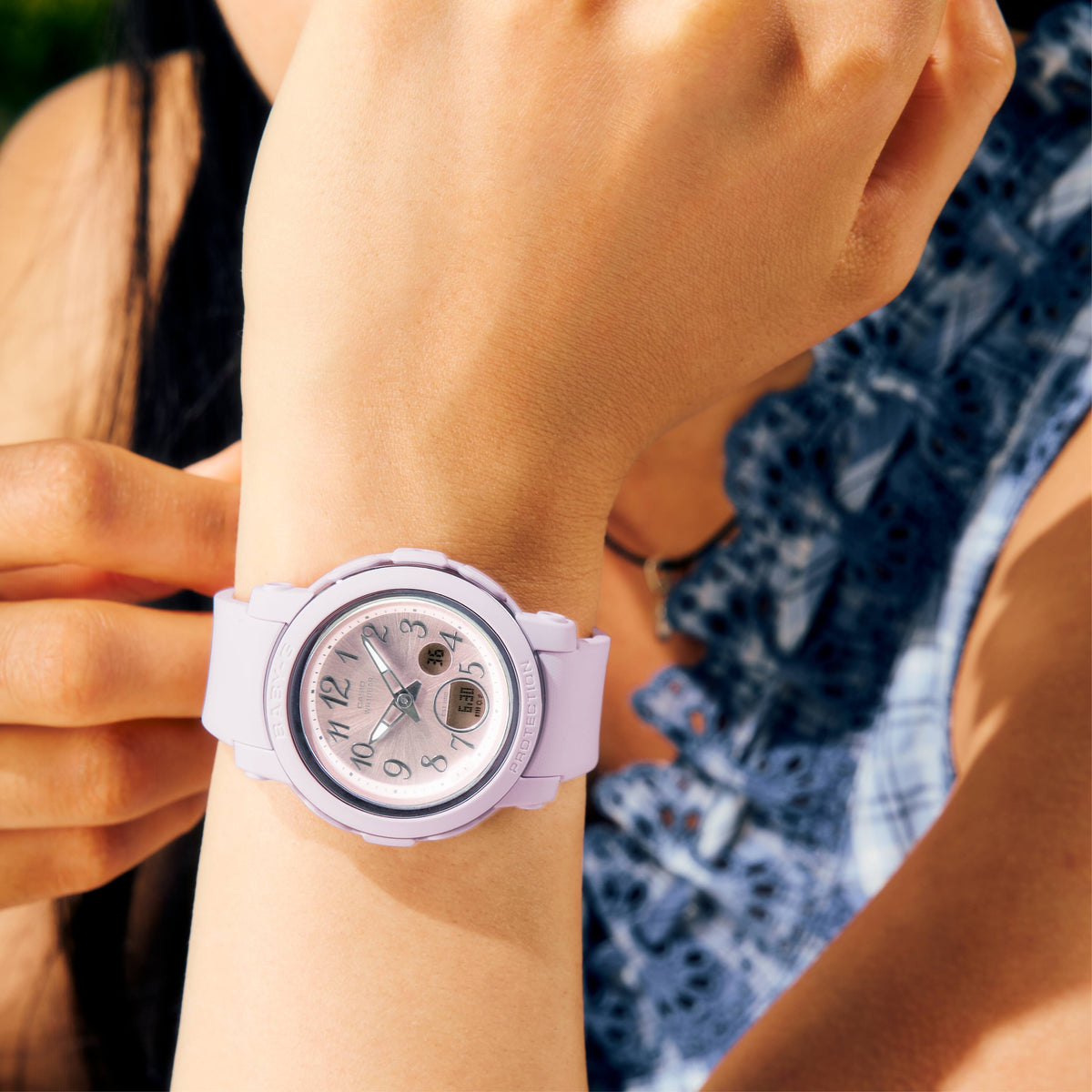 Casio Baby-G BGA-290SA-6A Analog/Digital-Uhr Violett Damen