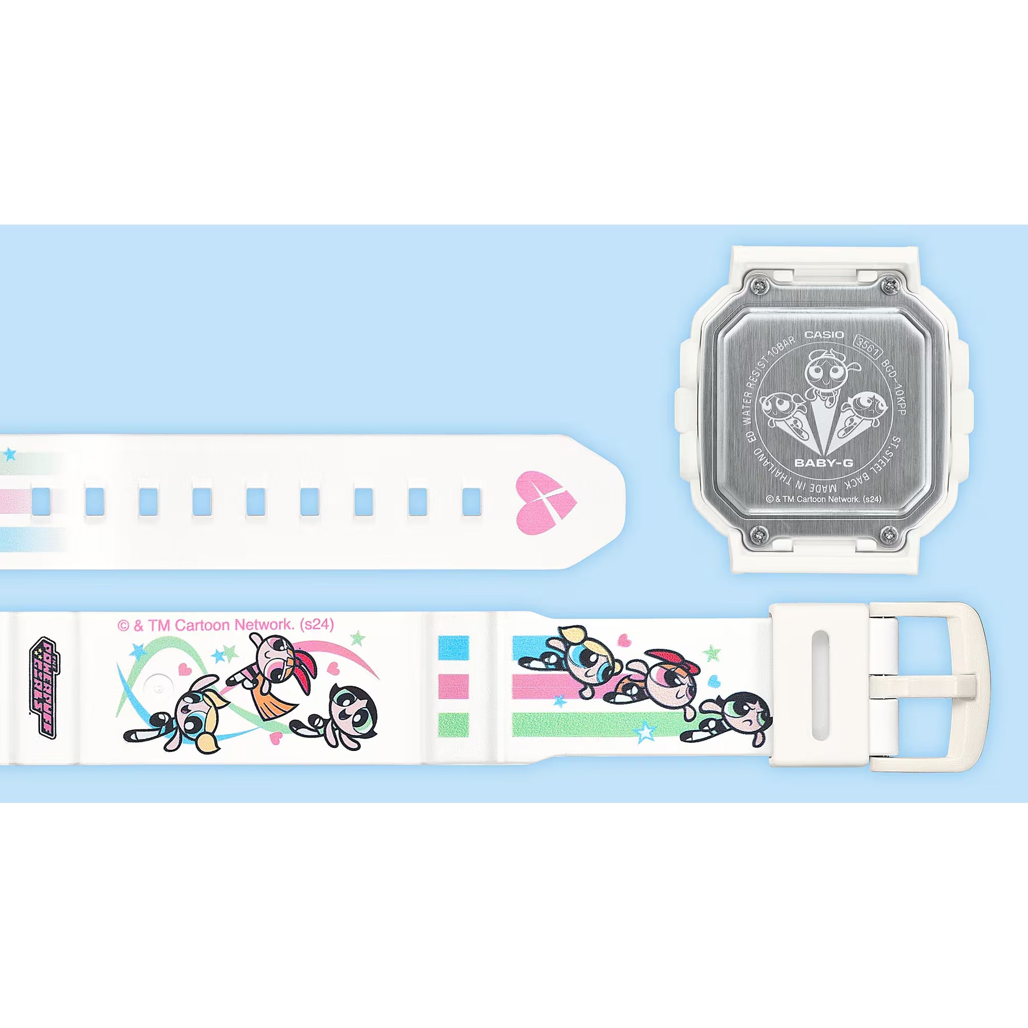 Casio Baby-G BGD-10KPP-7 Damen Weiß Multifarben