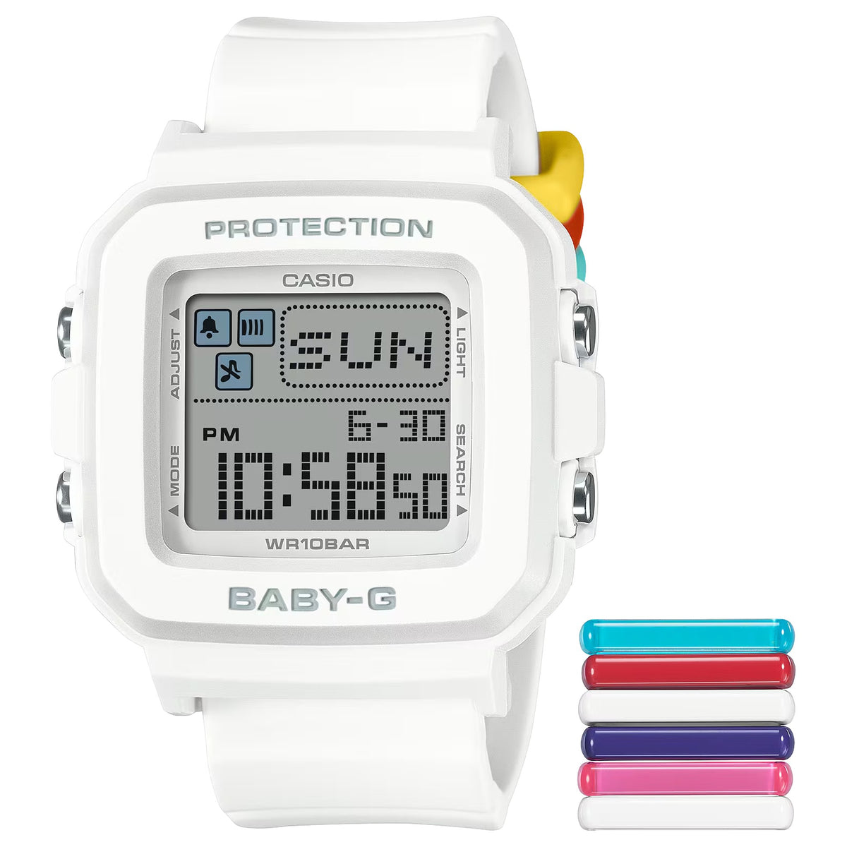 Casio Baby-G BGD-10L-7 Damenuhr Weiß